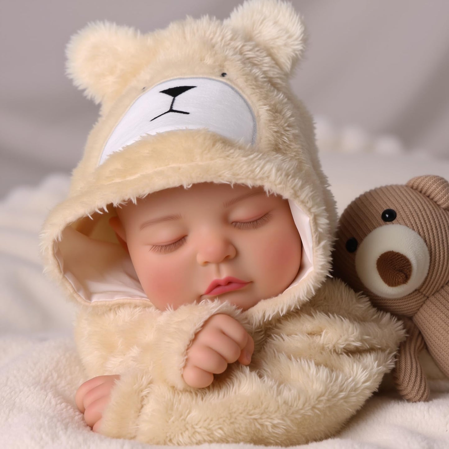 BABESIDE 20 Inch Reborn Baby Dolls, Sleeping Realistic Newborn Baby Doll, Lifelike Soft Body Real Life Doll with Accessories, Gift for Kids Age 3+ & Collectors