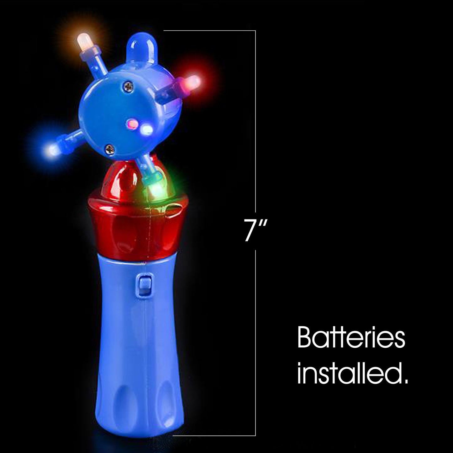 ArtCreativity Light Up Wand for Kids, Set of 2 LED Light Up Toys with Flashing Lights, Fun Light Spinning Toys, Sensory Toy for Kids with Autism