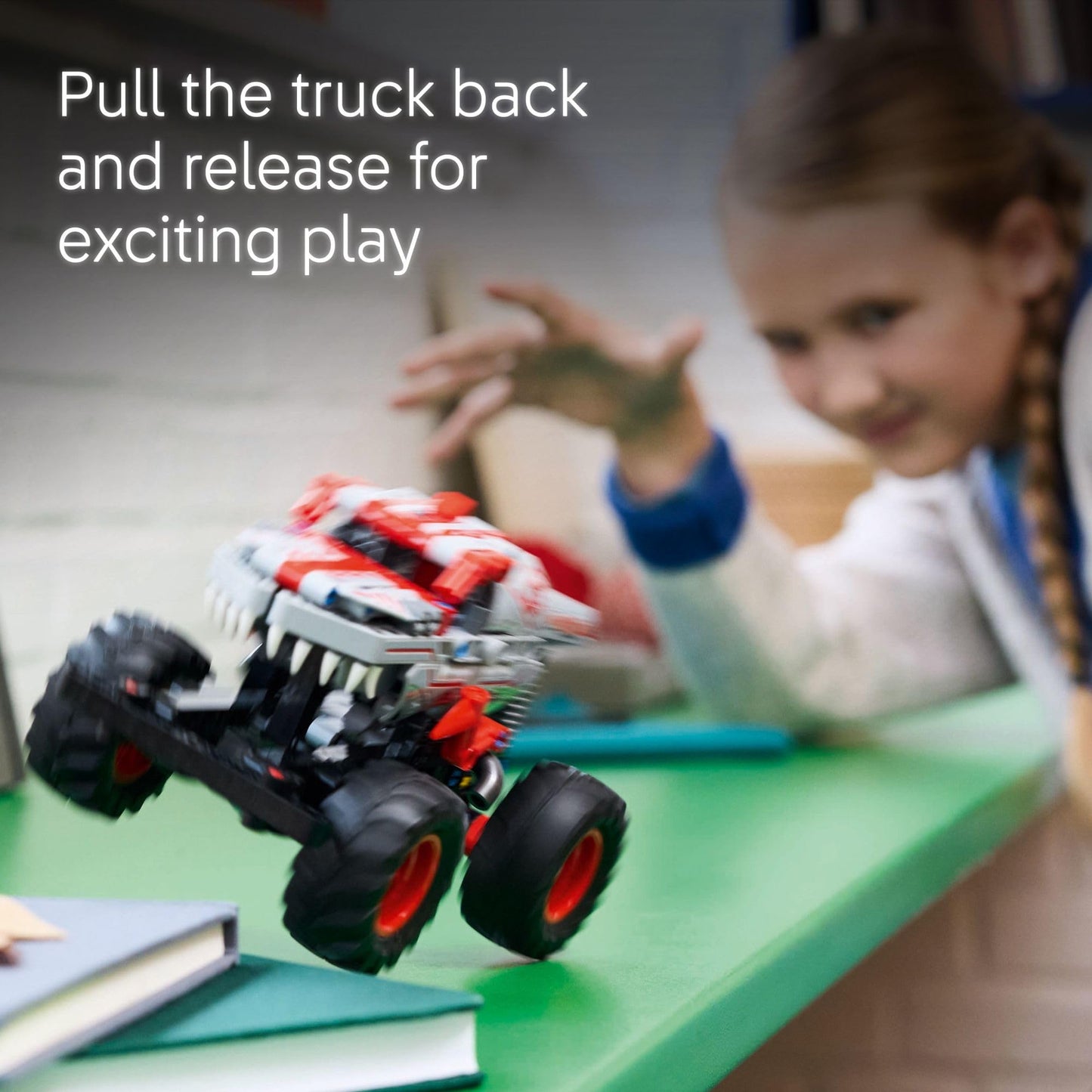LEGO Technic Monster Jam ThunderROARus Pull-Back Monster Truck Toy - Building Toy for Kids, Boys and Girls, Ages 7+ - Creative Gift Idea for Lovers of Trucks - 42200