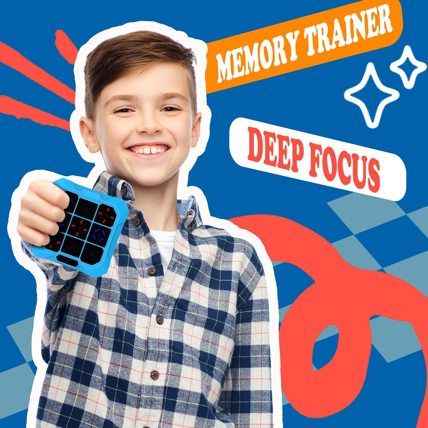 COUOMOXA for tic tac Toe Game: Upgraded 6-in-1 Sensory Toy with Mute - Electronic Portable Console Game Kids and Adults Age 6-12 Years Old Travel - Birthday Gift for Boys Girls