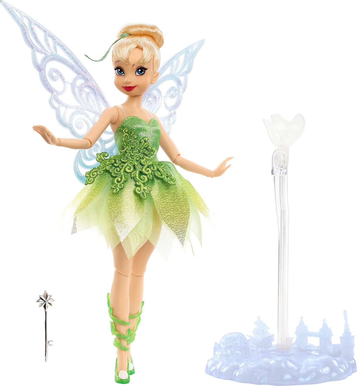 Mattel Disney Toys, Tinker Bell Collector Doll with Wings to Celebrate Disney 100 Years of Wonder, Inspired by Peter Pan