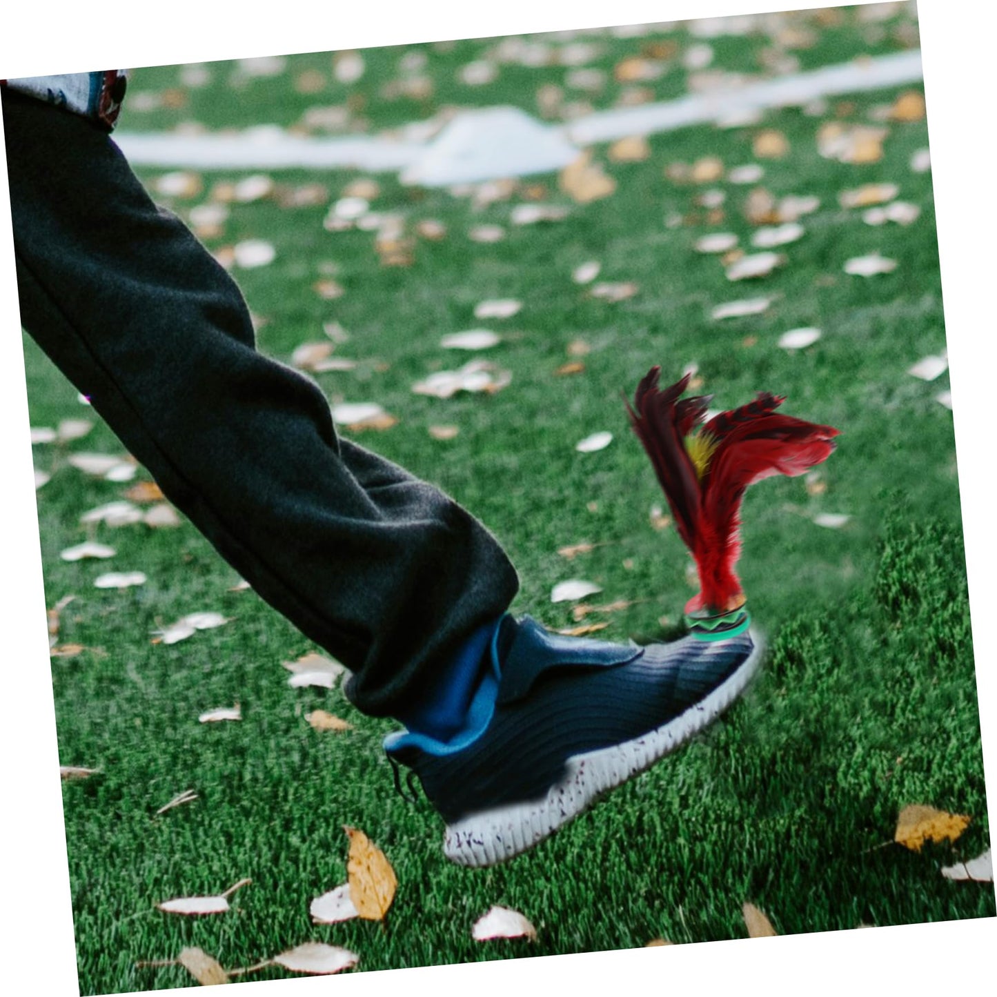VOSAREA Kick Shuttlecock Foot Exercise Leisure Game for Develops Coordination Motor Skills Indoor Outdoor Fun Activity for All Ages