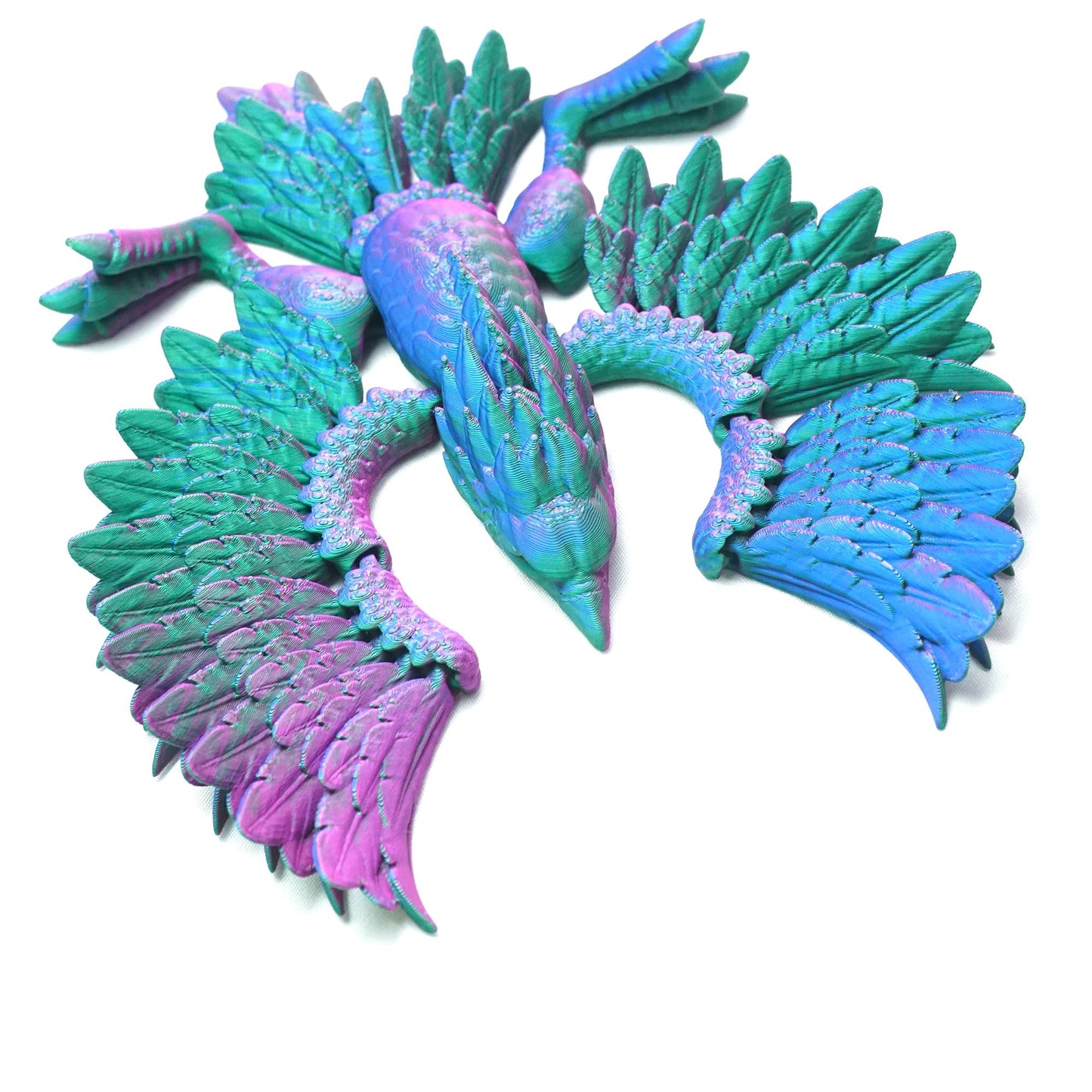 3D Printed Phoenix/Flying Dragon, A Winged Dragon,Pterosaur,Articulated Models,Flexible Joint Animal Model Figurines, Stress Relief, Fidget restlessness, ADHD Toys, Surprise Fantasy Gifts