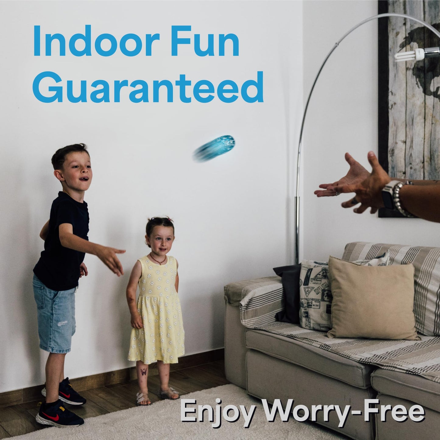 NUTTY TOYS Interactive Drone - Hand Operated Light Up Boomerang for Kids & Adults | Easy Shake to Start Flying UFO | Top Easter & Valentines Day Gift Idea 2026 for Boys & Teens 8 9 10 11 12 13 14 15