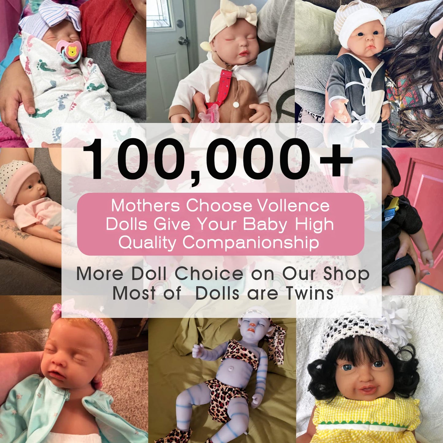 Vollence 20 inch Silicone Baby Dolls Girl Weighted 8.17 lb,[NOT Vinyl],Silicone Full Body Reborn Lifelike Realistic Newborn Real Life Soft Babies with Complete Accessories & Gift Box for Kids Age 3+