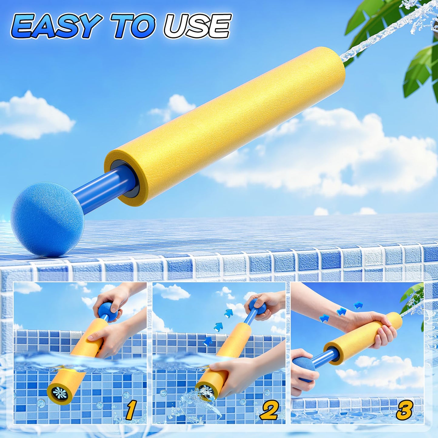 ZDRKWSM 6 Pack Water Guns for Kids Adults, Squirt Guns Water Toys for Boys Girls Ages 4-8, Ideal Toys for Kids Summer Outdoor Swimming Pool Games Beach Water Gun