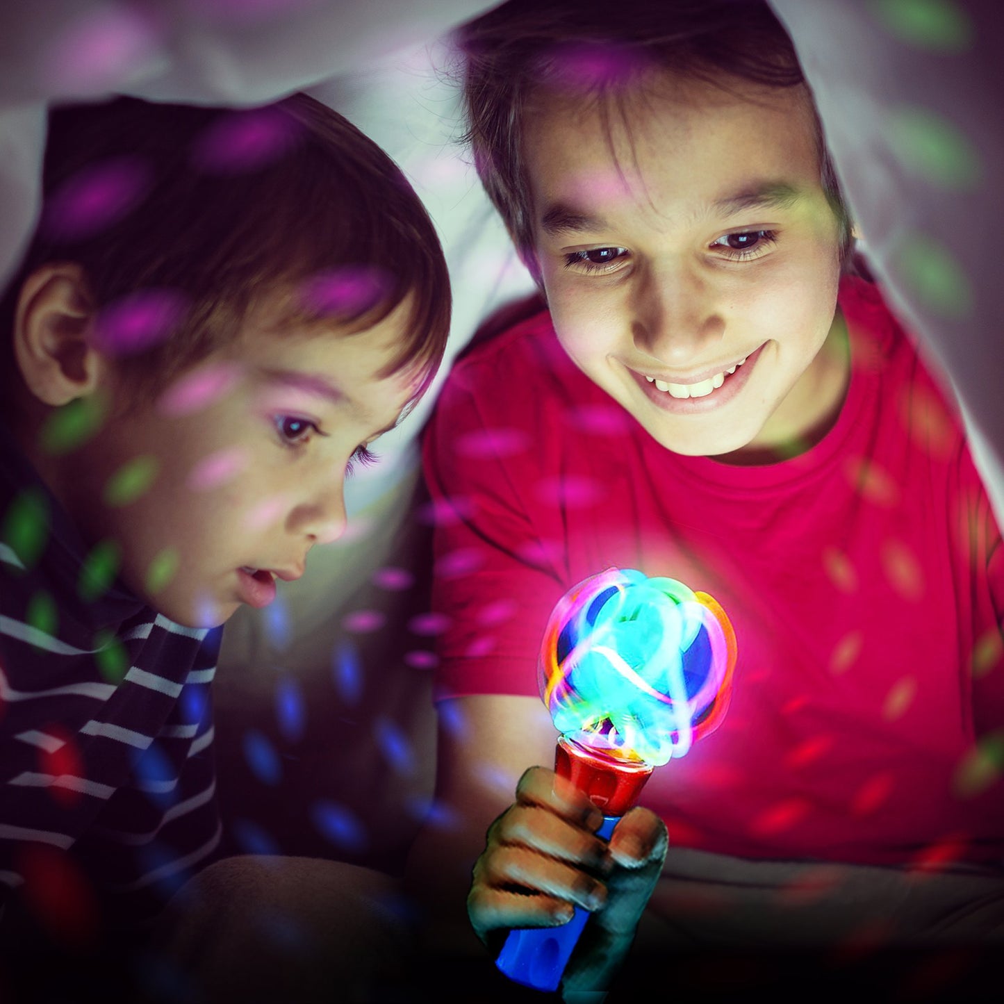 ArtCreativity Light Up Wand for Kids, Set of 2 LED Light Up Toys with Flashing Lights, Fun Light Spinning Toys, Sensory Toy for Kids with Autism