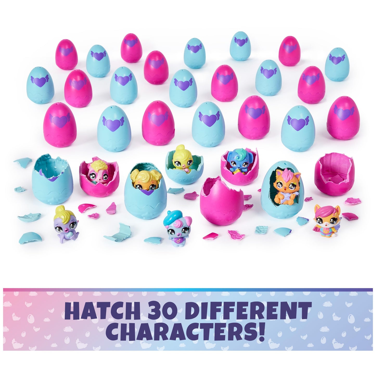 Hatchimals Alive Collectibles 30 Egg Mystery Value Pack - Mini Figures Ultimate Cracking Set: Who Will You Hatch - Stocking Stuffer Pack -30 Unique Figures, Party Favors, Pack (Age 3+)