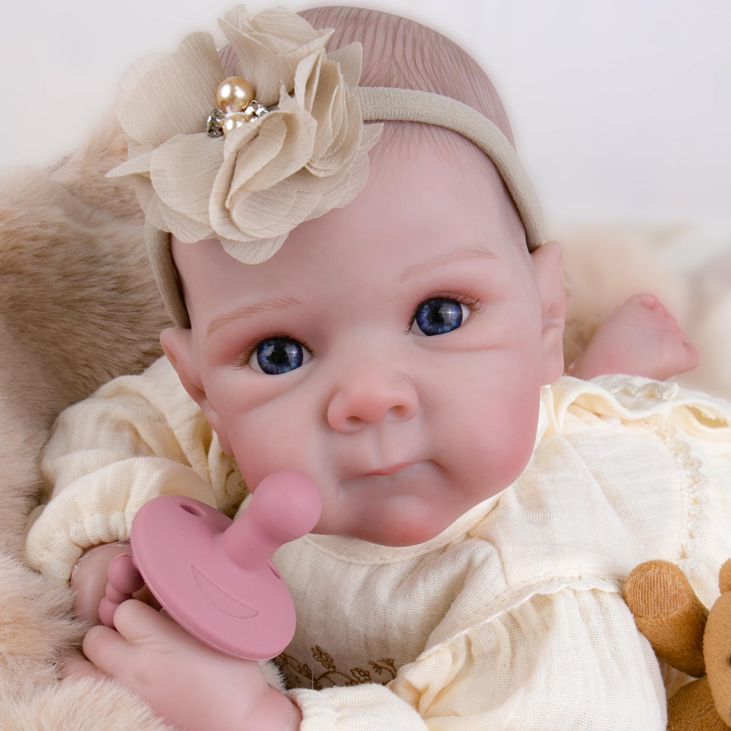Milidool Realistic Reborn Baby Dolls - 20 Inch Cute Lifelike Real Life Baby Dolls Newborn Baby Dolls Girl Soft Cloth Body with Accessories for 3+ Year Old Girls Gifts