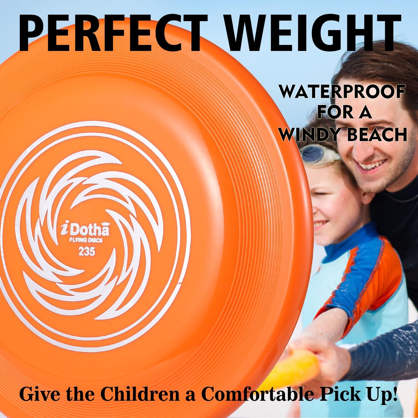 iDotha Sports Flying Disc - Compeition Flying Discs for Beach, Backyard, Lawn, Park, Camping and More - Great for All Ages Outdoor Flying Disc Training