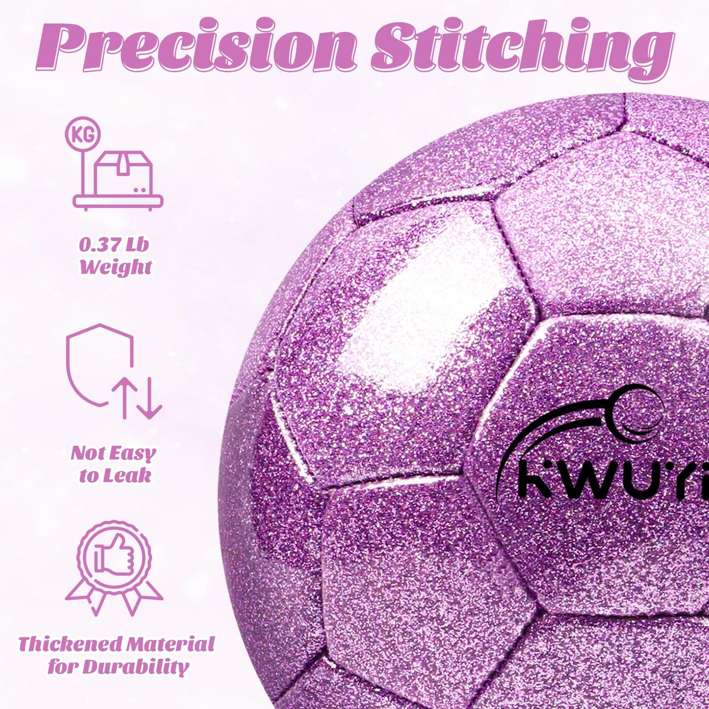 2 Pcs Purple Mini Soccer Goals Set 2x1.5x1.5ft Indoor Soccer Nets for Kids with Size 2 Toddler Soccer Ball Foldable Net Toy with Pump for Children Boys Girls Backyard (Purple)