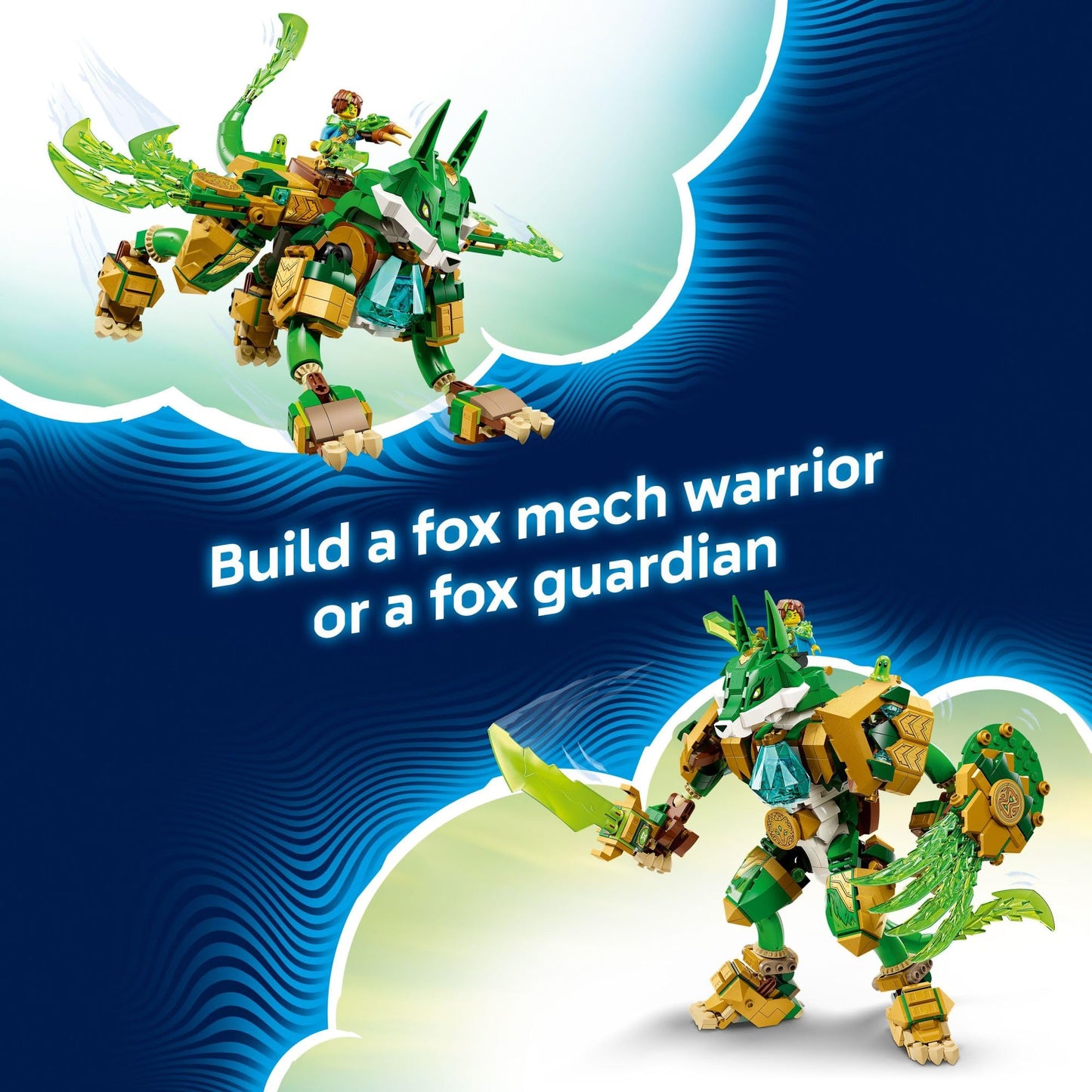 LEGO DREAMZzz Fox Guardian Mech Building Toy for Boys & Girls - Pretend Play Set for Kids, Ages 9+ - W/2 Build Options, 3 Minifigures, & 3 Creatures - Gift Idea for Birthdays - 71508