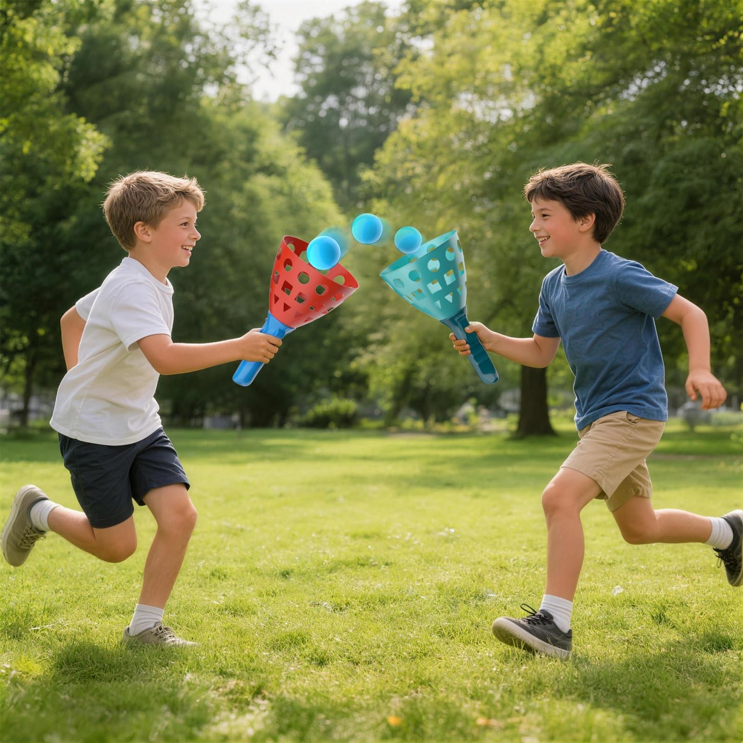 WOANZZ Pop Pass Catch Ball Game - Outdoor & Indoor Sport Toy for Kids Ages 3-5-7 4-8-12 Toss & Catch Game Set Pool Beach Lawn for Boys Girls Family Friends Yard Party Fun
