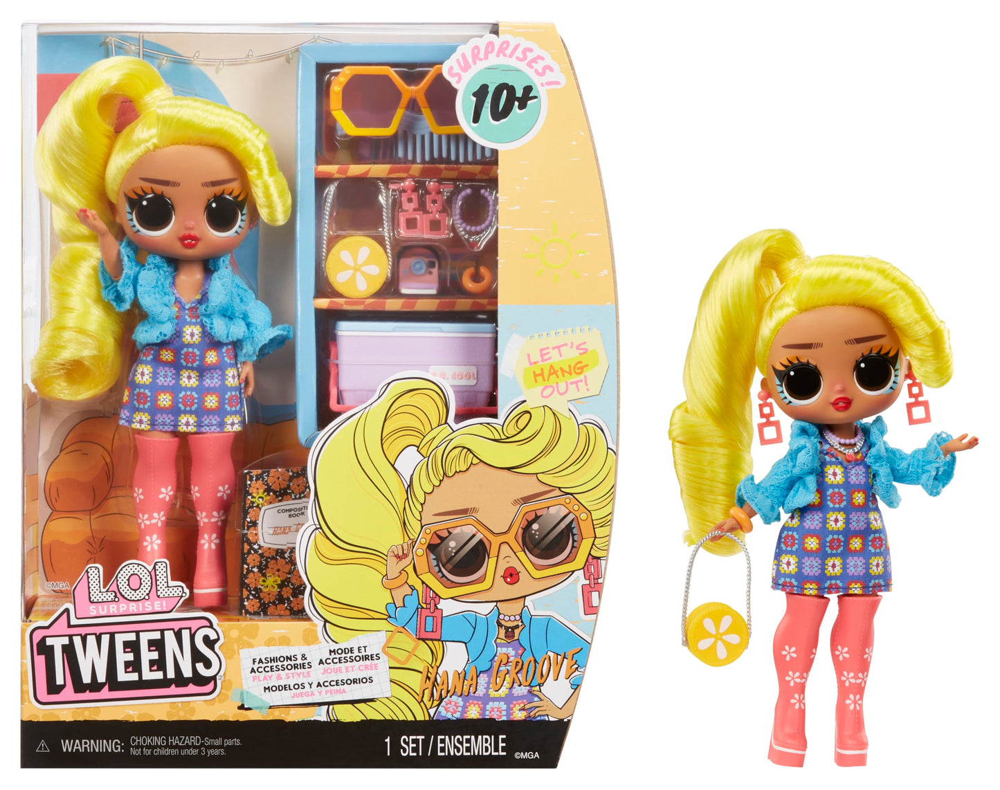 LOL Surprise Tweens Fashion Doll Hana Groove with 10+ Surprises and Fabulous Accessories – Great Gift for Kids Ages 4+