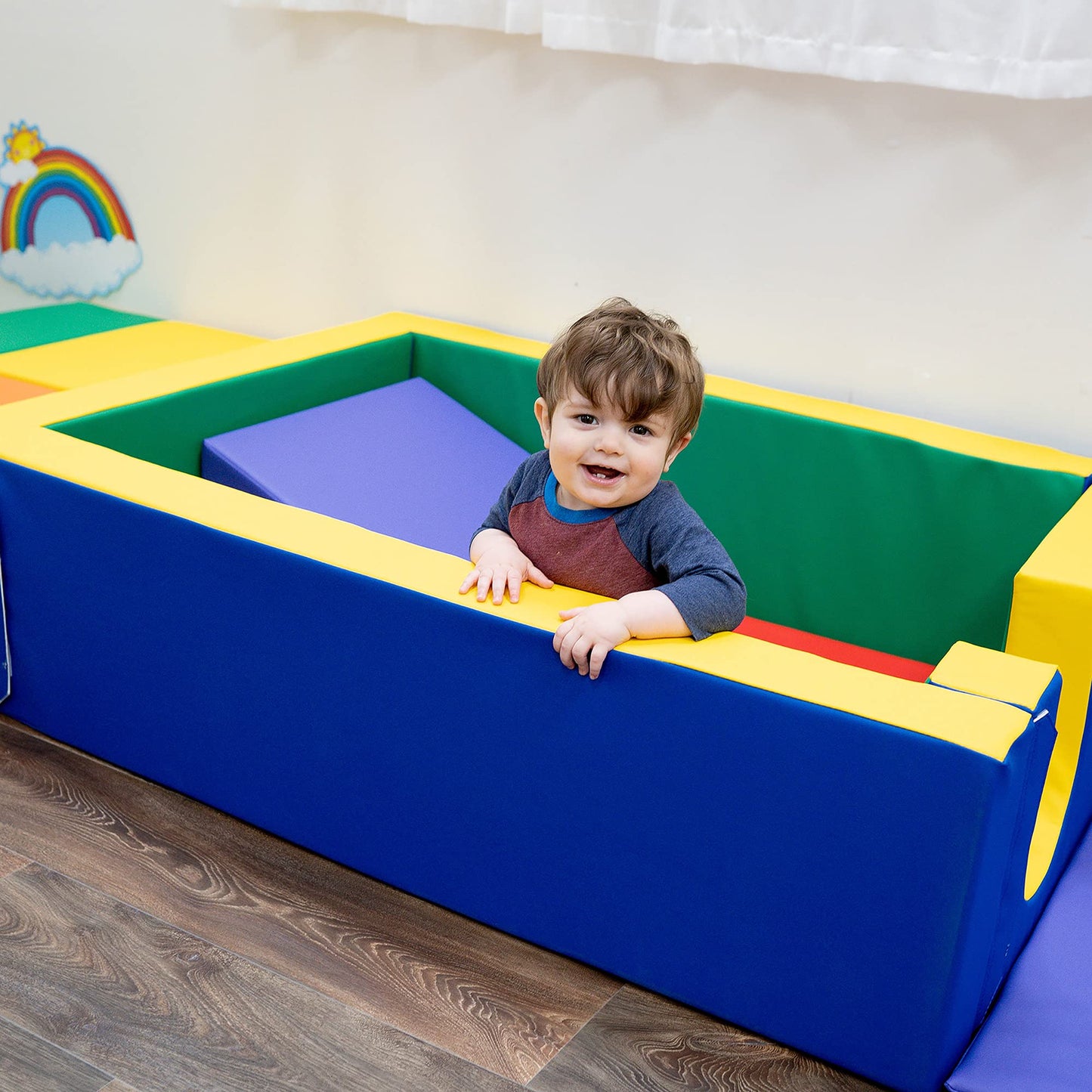 Children's Factory Adventure Center, Primary, CF805-305, Toddler Climber, Baby Play Yard, Kids Indoor Play Equipment for Nursery, Preschool or Daycare