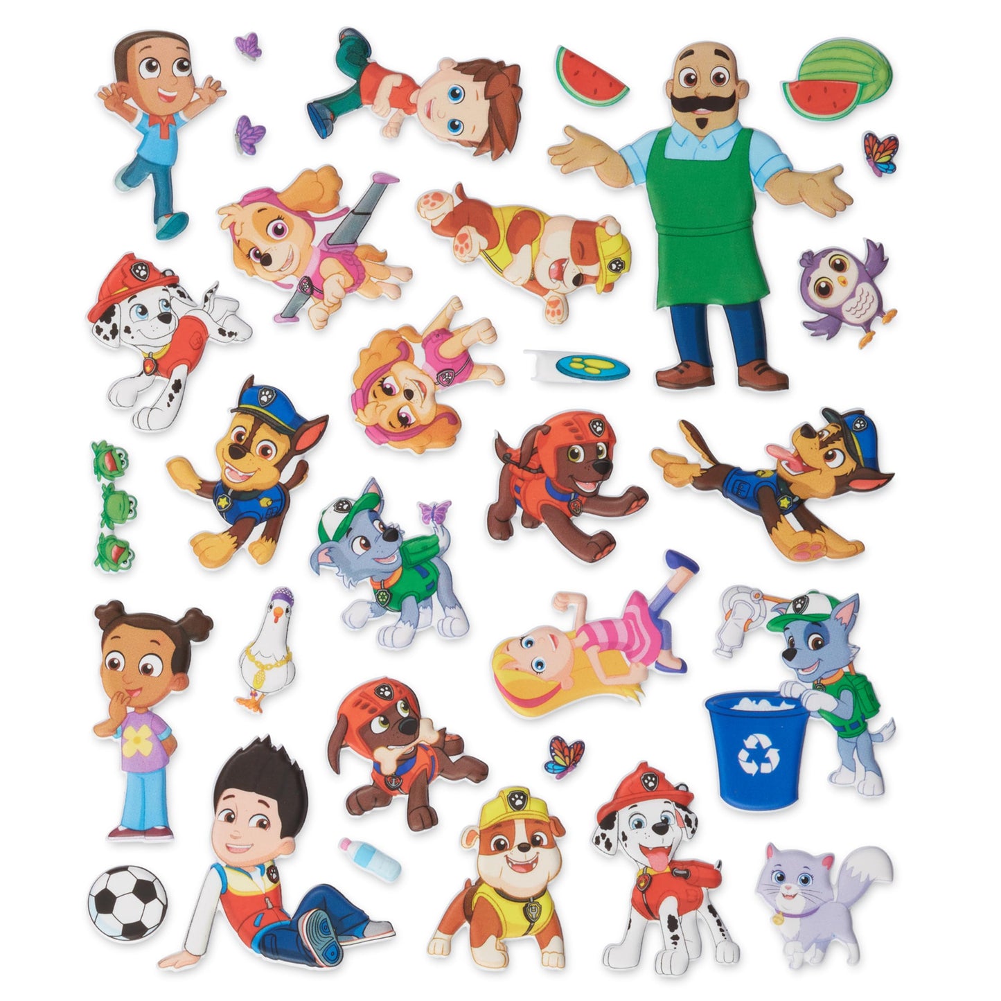 Melissa & Doug PAW Patrol Restickable Puffy Stickers 3-Pack – Adventure Bay, Jake’s Mountain, Jungle