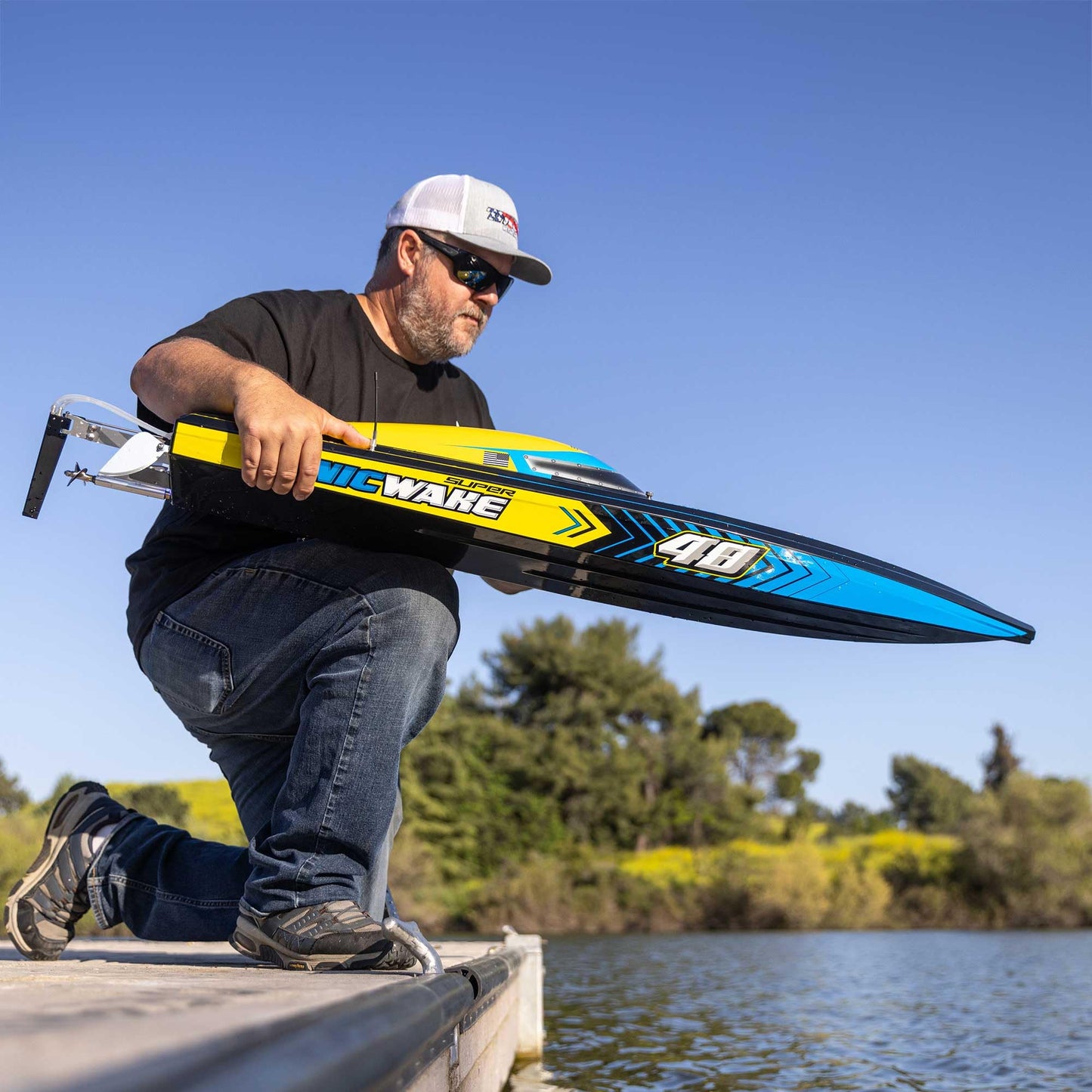 Pro Boat Super Sonicwake RC Boat 48" 8S Self Righting BL RTR Battery and Charger Not Included PRB08052