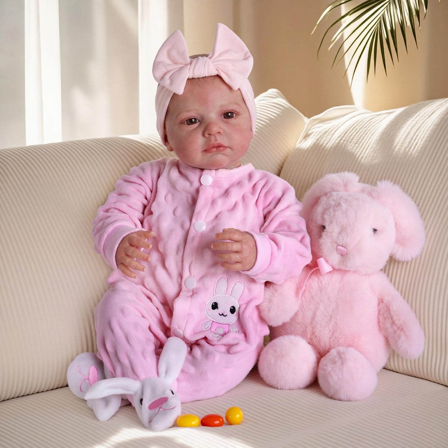 BABESIDE Reborn Baby Dolls - 20-inch Cute Soft Vinyl Realistic Baby Doll Real Life Baby Dolls with Complete Accessories Perfect for Cuddling, Playtime, and Gift Giving
