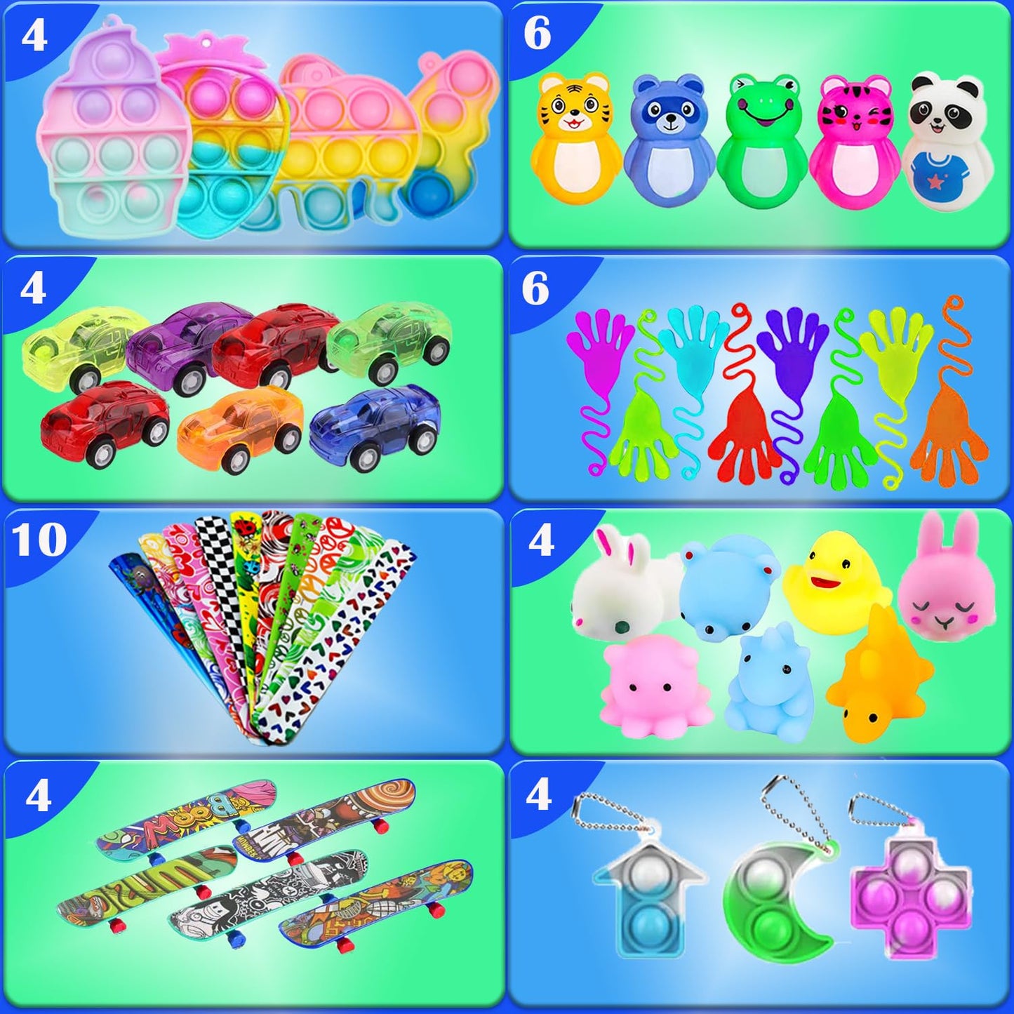 Beilunt 148 Pcs Party Favors for Kids 4-8-12 Assortment Fidget Toy, Easter Egg Fillers, Treasure Box Toys for Classroom Prizes, Carnival Prizes, Goodie Bags Stuffers Pinata Fillers