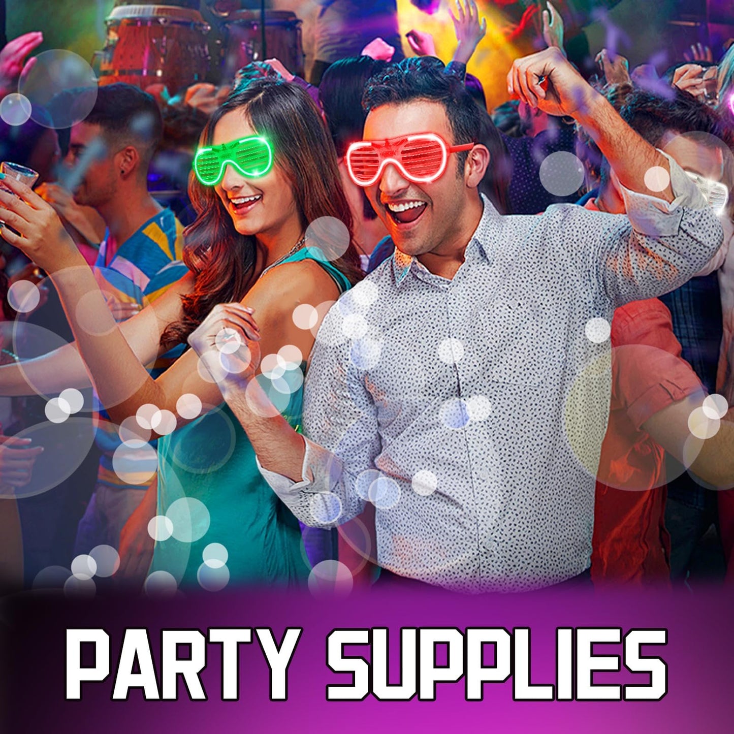 138 Pack Light up Glasses - 6 Colors & 3 Modes, LED Glasses Bulk Toys for Halloween Neon Rave Party Favor Glasses, Glow in the Dark Party Supplies for Carnival Festival Birthday Wedding Gift Adult Kid