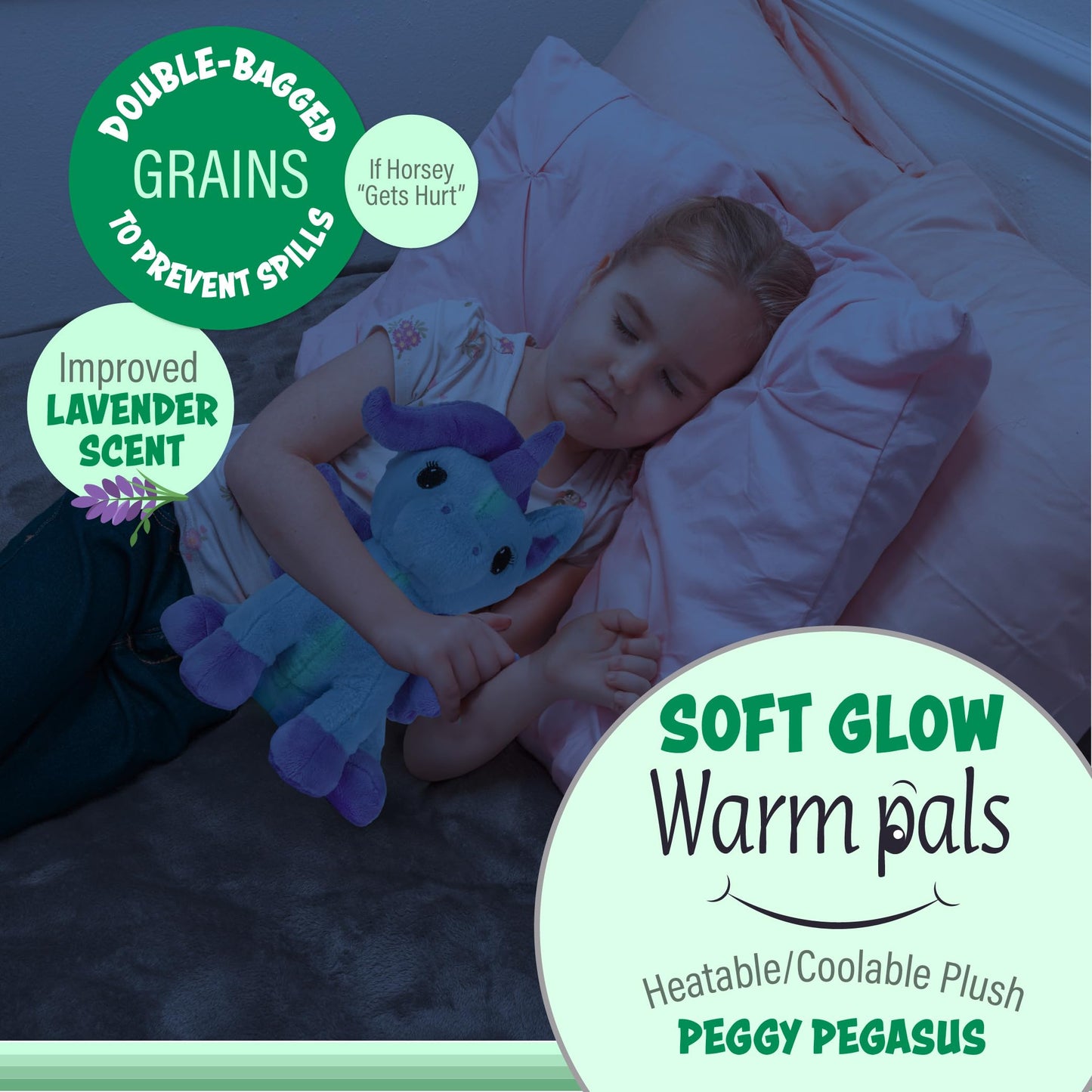 Dark Pegasus - Microwavable & Weighted Plush Stuffed Animal - Heated Plushie for Warmth - Cute, Soft, Cozy Toy for Adults & Children (Boys, Girls, & Toddlers) by Warm Pals