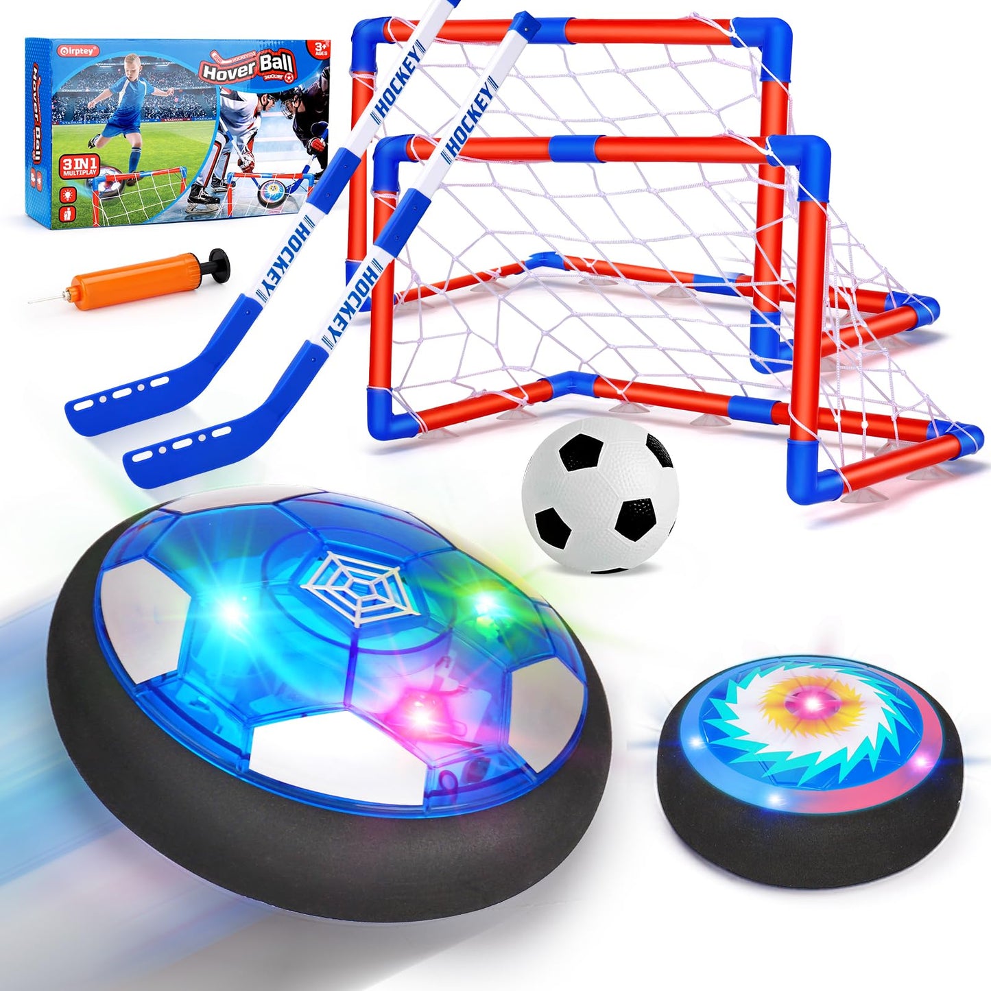 Qirptey Hover Soccer Ball & Kids STEM Building Toys