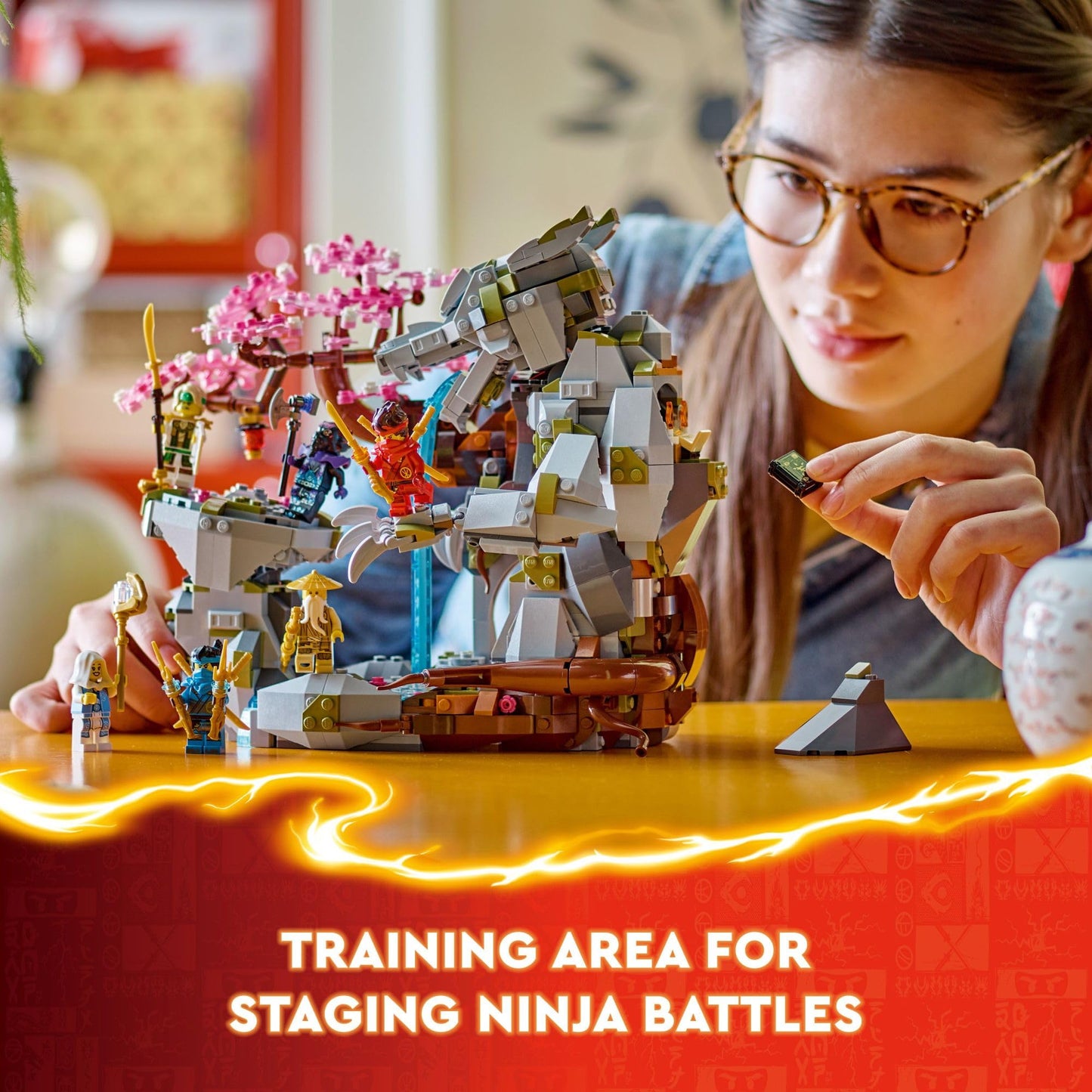 LEGO NINJAGO Dragon Stone Shrine - Build and Display Ninja Toy with 6 Action Figures - Advanced Building Set for Boys and Girls Ages 13+ - Gift Idea for Christmas - 71819