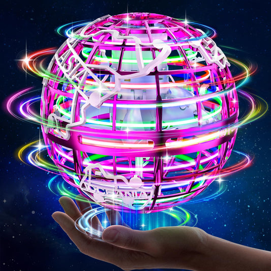 RIEYON Flying orb Ball 2025 Upgrade Hover Boomerang Ball 6 Lighting Effects Cool Toys for Kids Teen Adults Indoor Outdoor Flying Toy