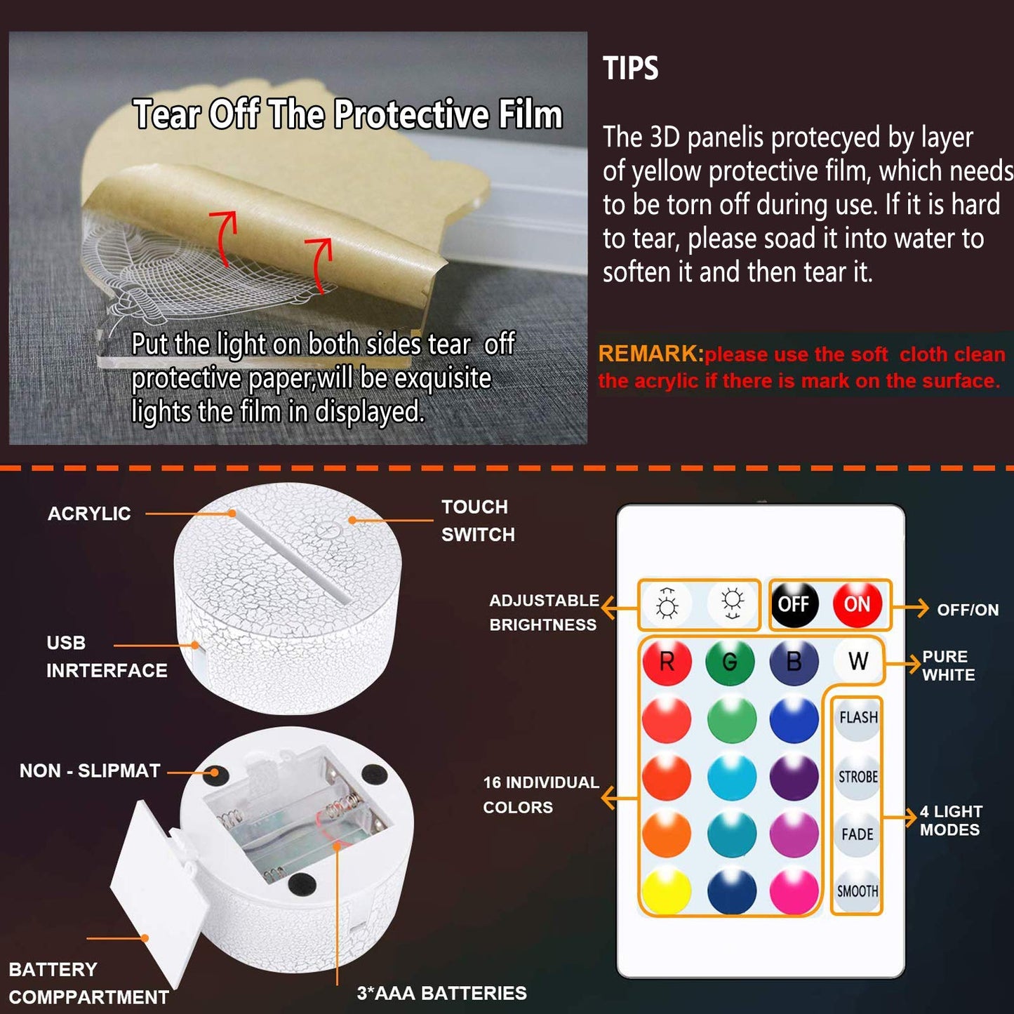 F-22 Raptor Model Fighter Jet Plane 3D Illusion Lamp Airplane Bedroom Decor Night Light Remote Gifts for Men,Kids,Boys,Girls,Fathers,Teens