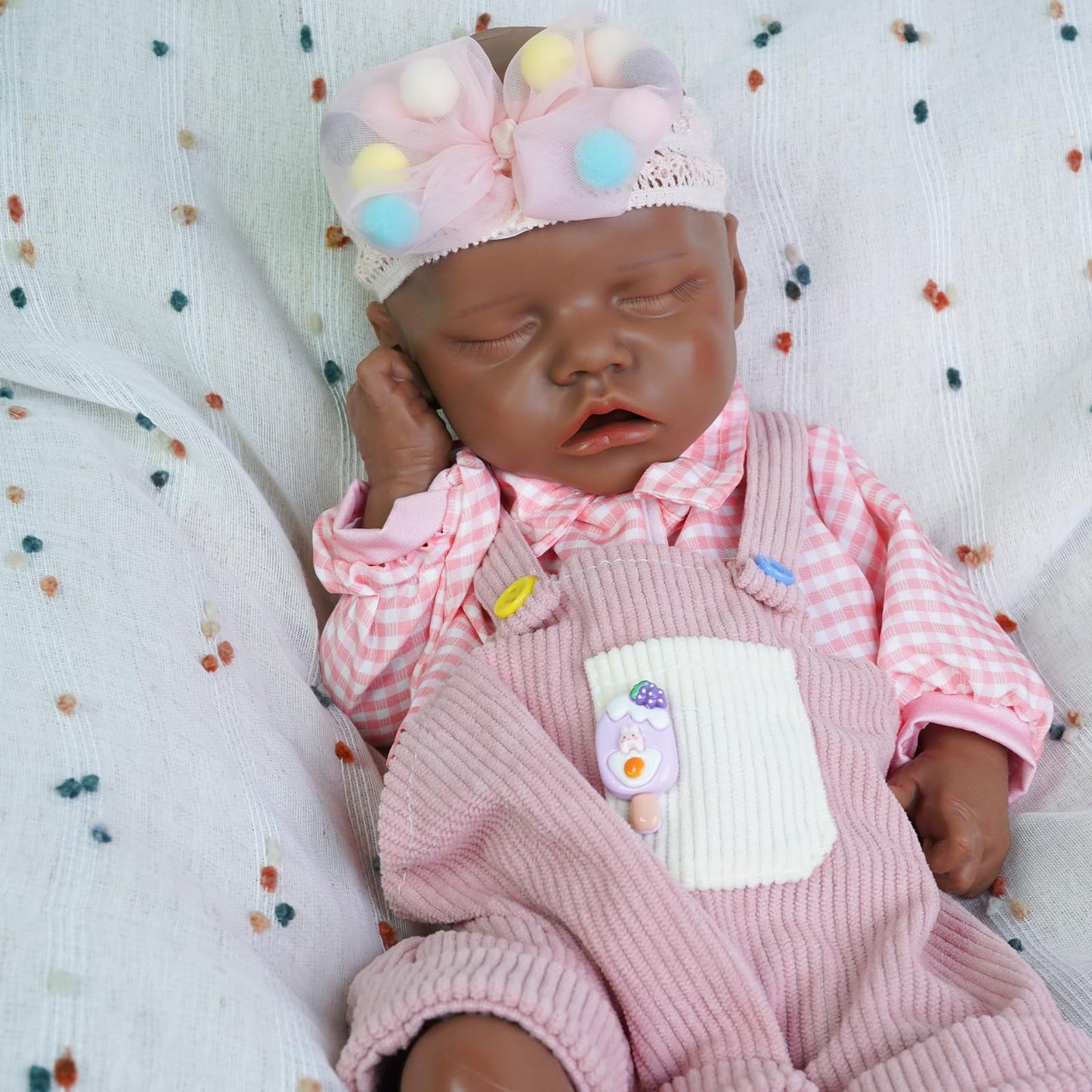 Maletofe Realistic Reborn Baby Doll, 16.5 Inch Silicone Baby Doll Girl, Full Body for Boys and Girls, Clothing Accessories Included, Kids Gift Set (Dann - Tan)