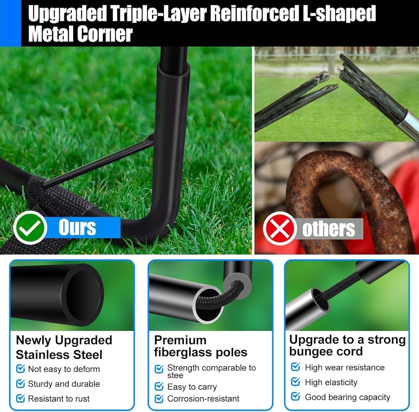Kids Soccer Goals for Backyard Set - 2 Set of 4X3 ft Soccer Nets for Kids Age 3-14,Portable Pop Up Soccer Training Equipment Kit with Soccer Ball,Cones for Toddler Youth Outdoor
