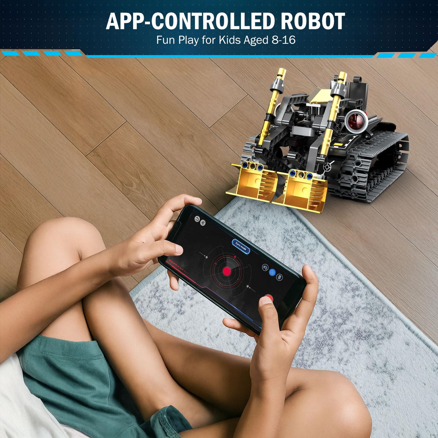OUTOGO Robot Building Kit with Remote Control, STEM Gifts for Kids Age 8-12, Science Robot Kit Coding Robotics Technic Toy for Boys Girls Birthday Gifts, 5-in-1 Models with 323 Pieces