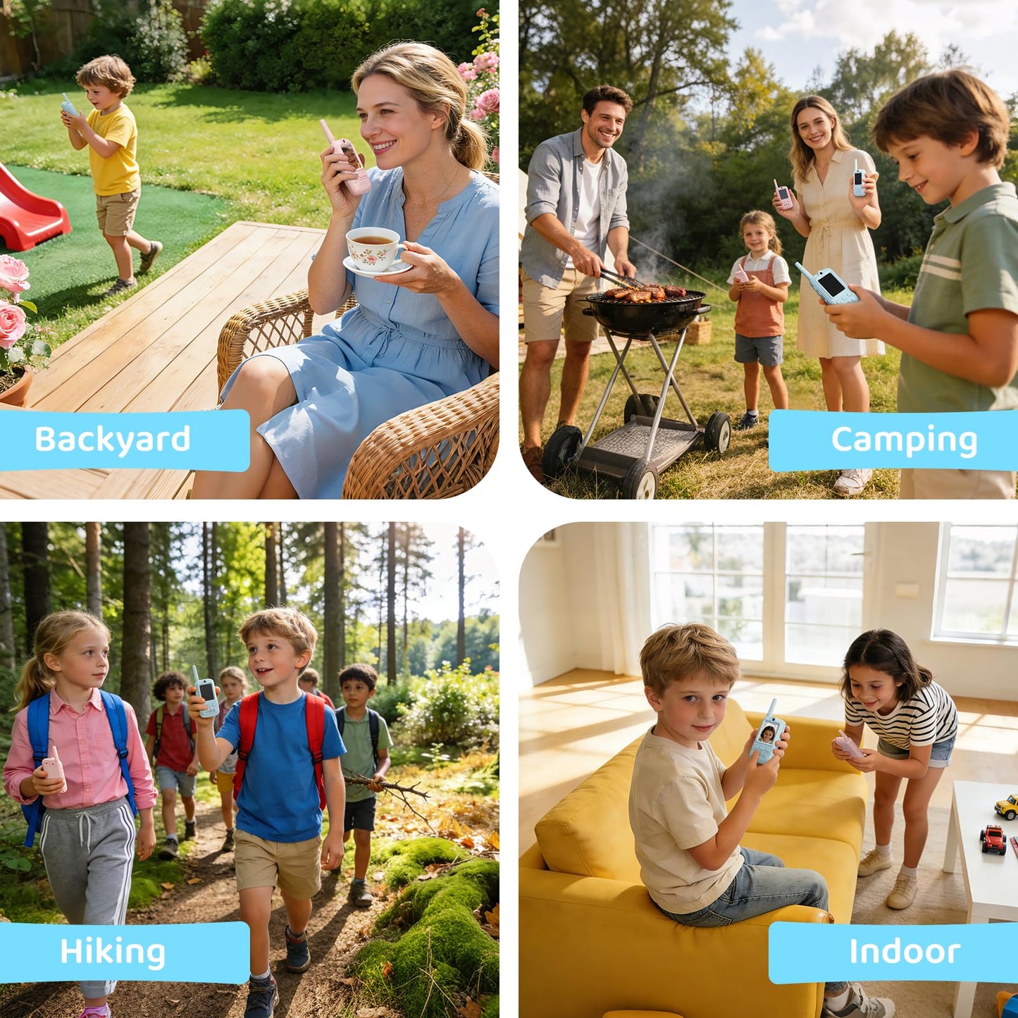 SPEDOL Toys Kids Walkie Talkies: Rechargeable Long Range for Boys & Girls Age 3-12 Outdoor Camping
