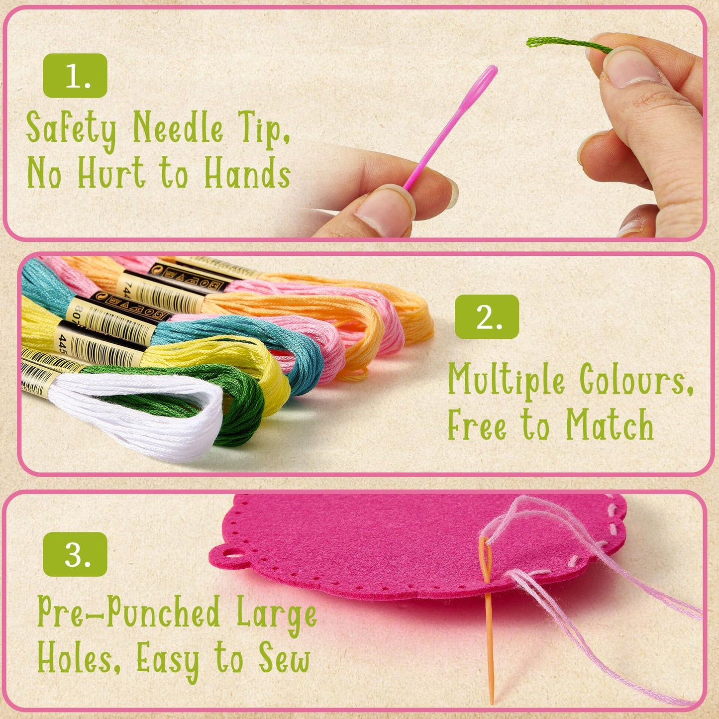 Toylink Dog Tag Sewing Kit for Kids Beginners, 12-in-1 Sew Your Own Felt Craft Kit for Kids Girls Boys 6-8, 8-12, Fun and Educational Birthday Gift Ideas