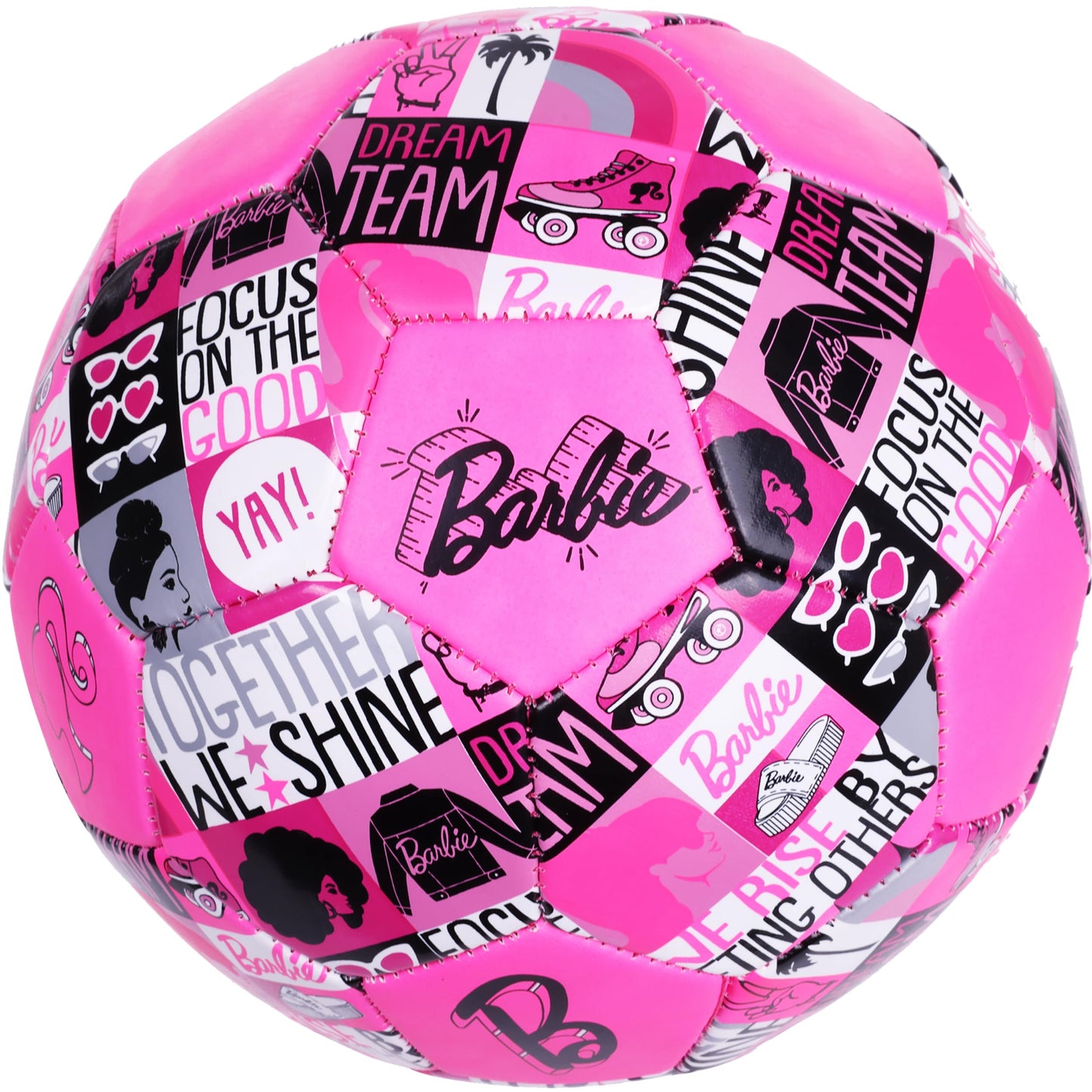 Capelli Sport Barbie Soccer Ball Size 3 – Pink Dream Team Kids Futbol, Officially Licensed Mattel Training Ball for Boys & Girls, Youth Indoor/Outdoor Play