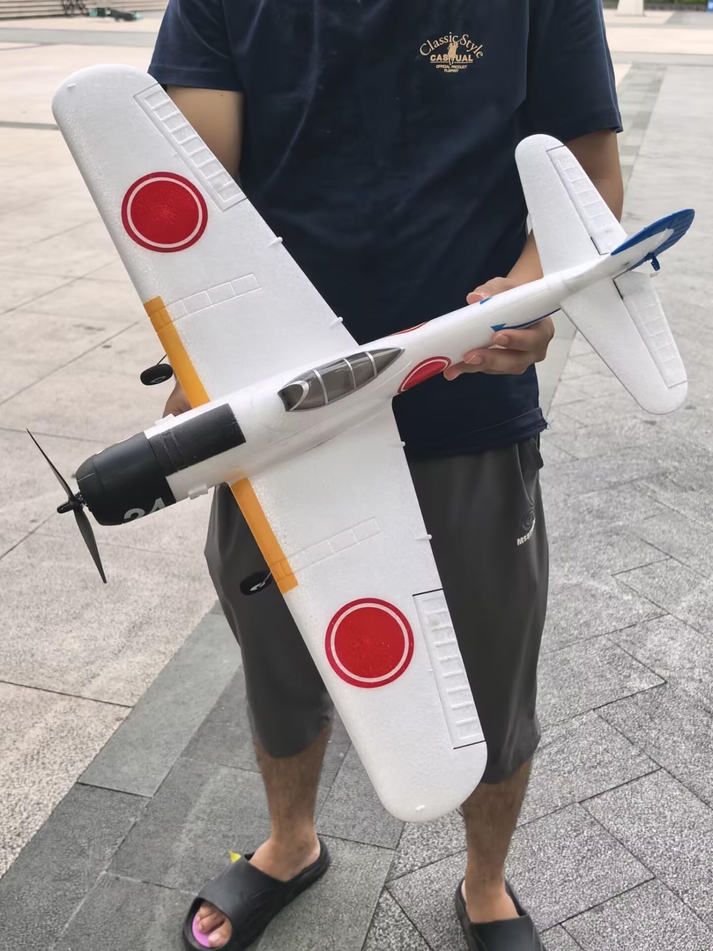 690MM 27.16-Inch Remote Controlled Plane Airplane for Beginners Adults Expert 4-Channel A6M Zero-Fighter Brushless Motor RC Fixed Wing 3D /6G Stunt Flying Mode RC Glider 1/16 ( White 2-Battery )