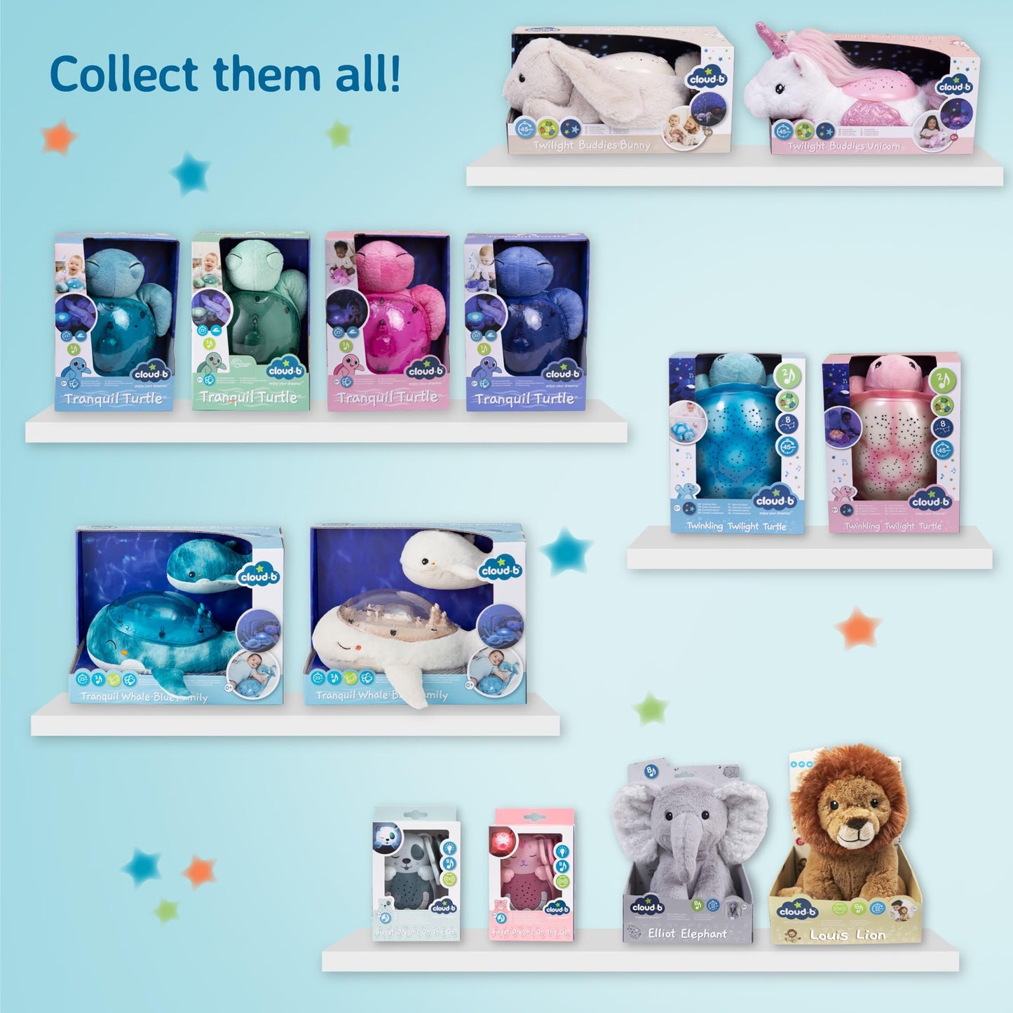 Cloud b Lily the Unicorn: Portable Baby Sound Machine & White Noise Soother. 8 Calming Lullabies & Nature Sounds. Travel-Ready Infant Sleep Aid & Nursery Registry Essential