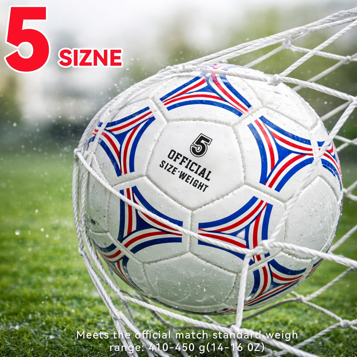 FATEUAER 2 Pack Soccer Ball Size 5,Soccer Ball Set with 2 Bag, 1 Pump and 2 Needles,Soccer Ball Gifts for Teenagers,Official Size Ball,Indoor and Outdoor Training and Competitions use