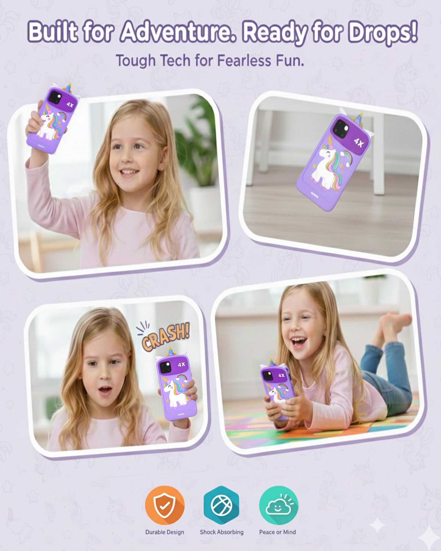 Kids Smart Phone with 32GB Card, 4.0" HD Touchscreen Toy Phone for Girls & Boys Age 3-12, Toddler Learning Play Cell Phone with Dual Camera, 28 Games, MP3 Player, 3D Hologram, Christmas Birthday Gift