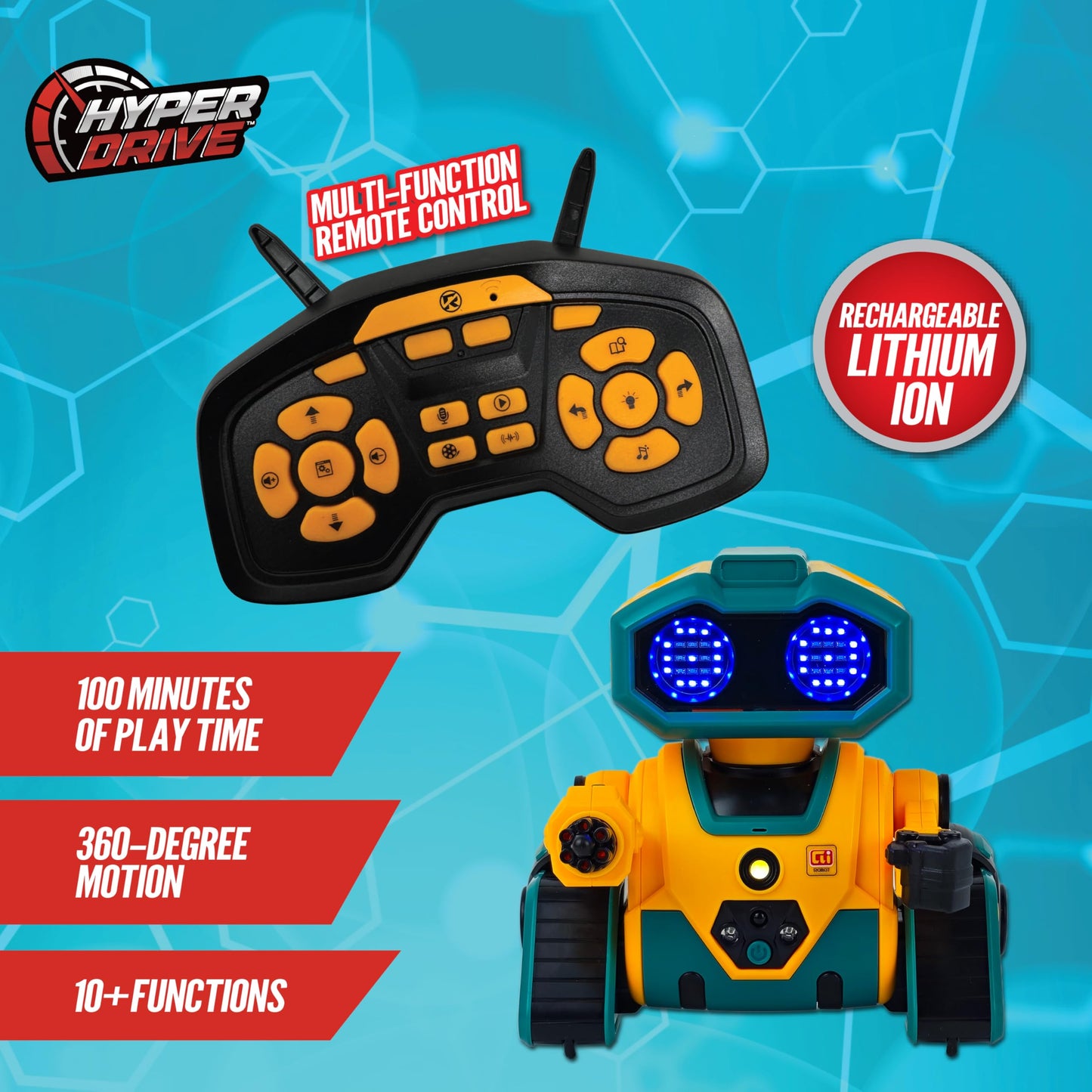 Hyper Drive Smart-Bot Coding Robot Kit for Kids – STEM Robotics Toy with Easy Programming for Beginners – Build, Code & Play Educational Robot