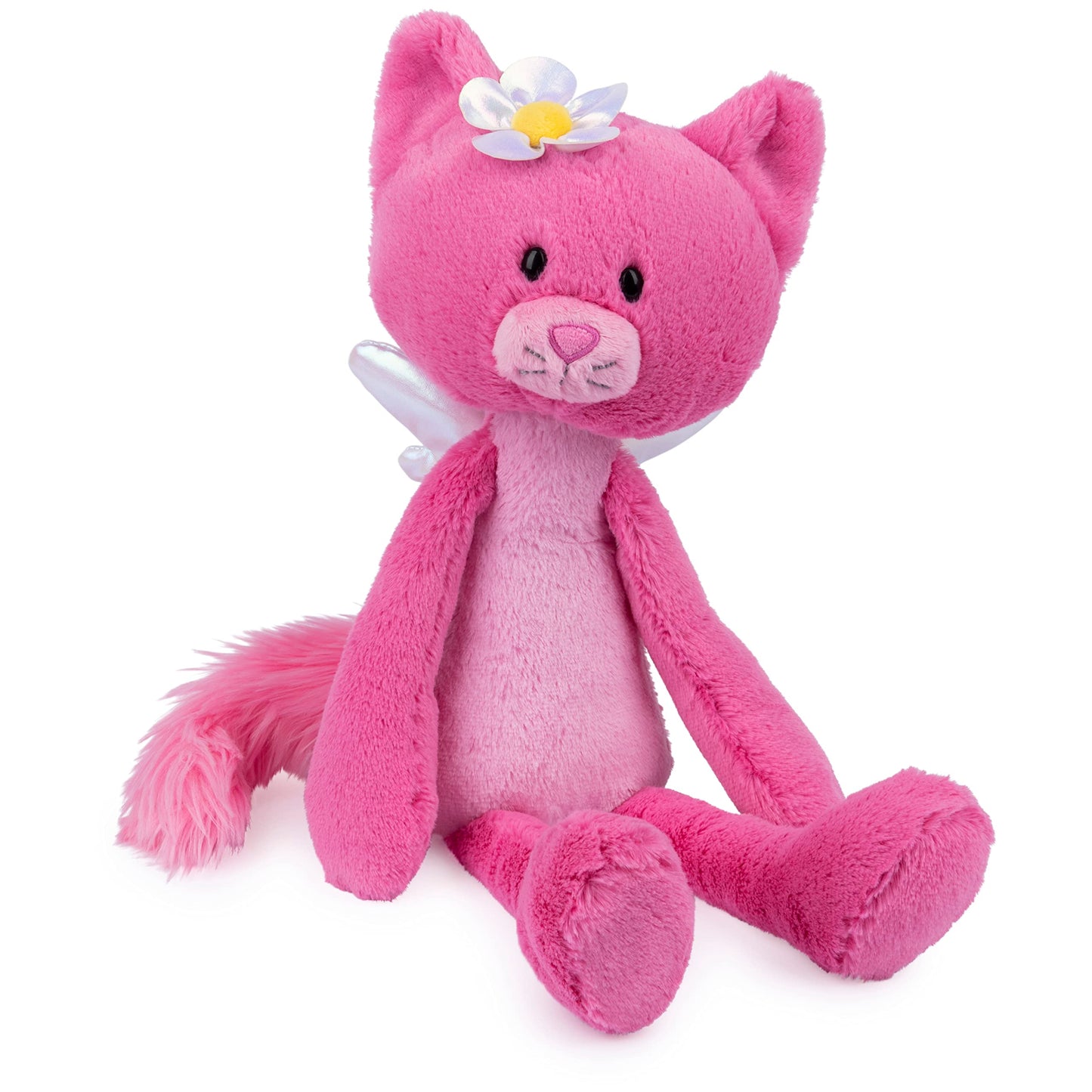 GUND Take Along Friends, Maeve Rose Fairy Cat Plush Toy, Cat Stuffed Animal for Ages 1 and Up, Pink, 15”