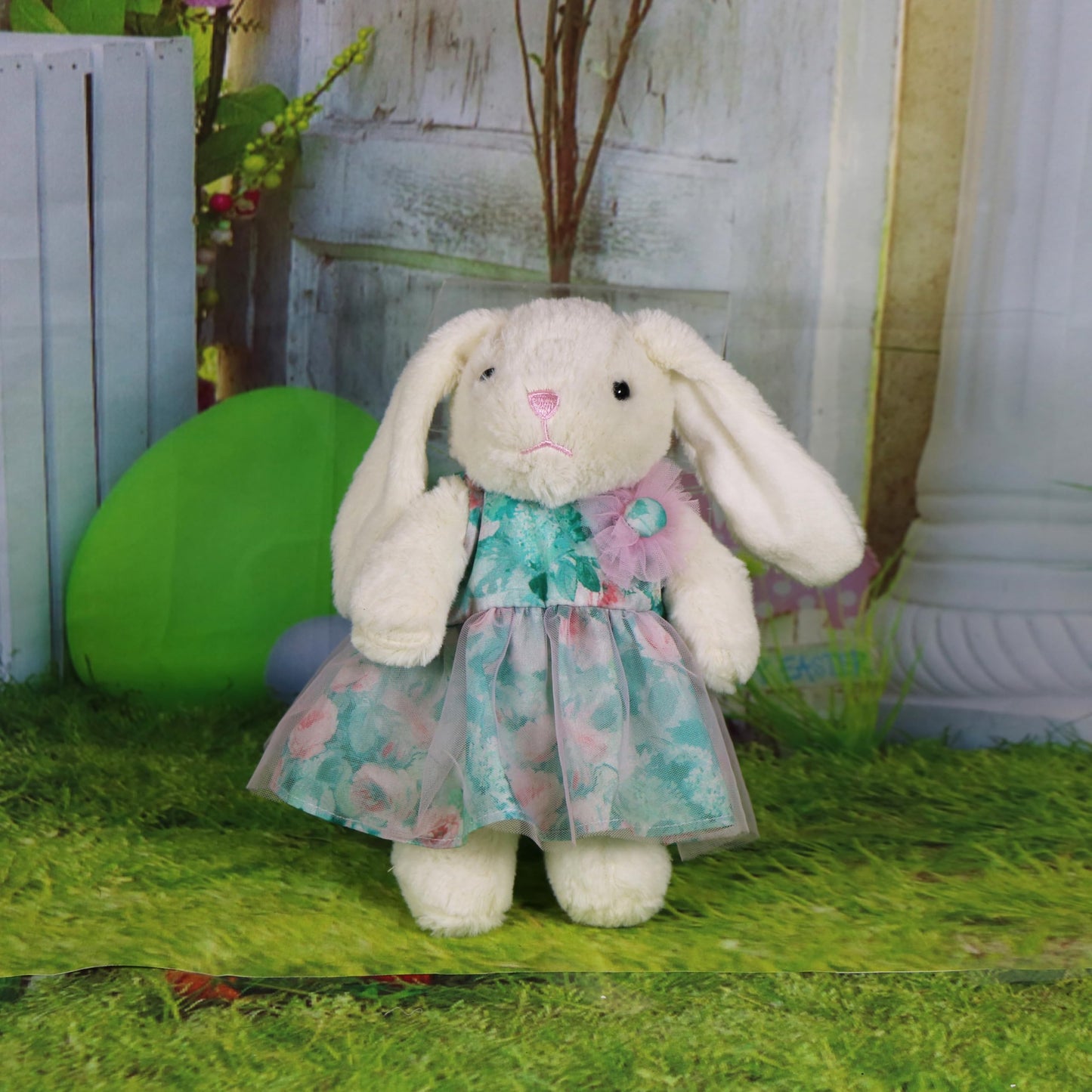 WAWA-HAOKEAI Garden Party – 22 Inch Realistic Reborn Toddler Girl Doll with Hand-Rooted Red Hair & Green Eyes, Poseable Full Vinyl Body, Bunny Plush Gift Set – Ages 3+