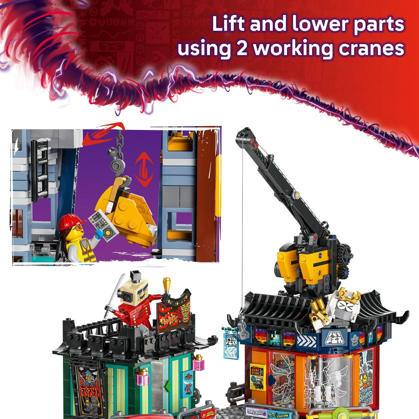 LEGO NINJAGO City Workshops Building Toy - Ninja Set for Boys & Girls, Ages 14+ - Gift for Teens - Includes 10 Minifigures and a Mech - for Play and Display - 71837