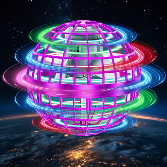 Flying Orb Ball Toys Cosmic Globe Soaring Magic Hover Hand Controlled Boomerang Spinner Mini Orbit Drone Kids Adults Outdoor Cool Stuff Toys Gift for 6 7 8 9 10+ Year Old Boys Girls Teens