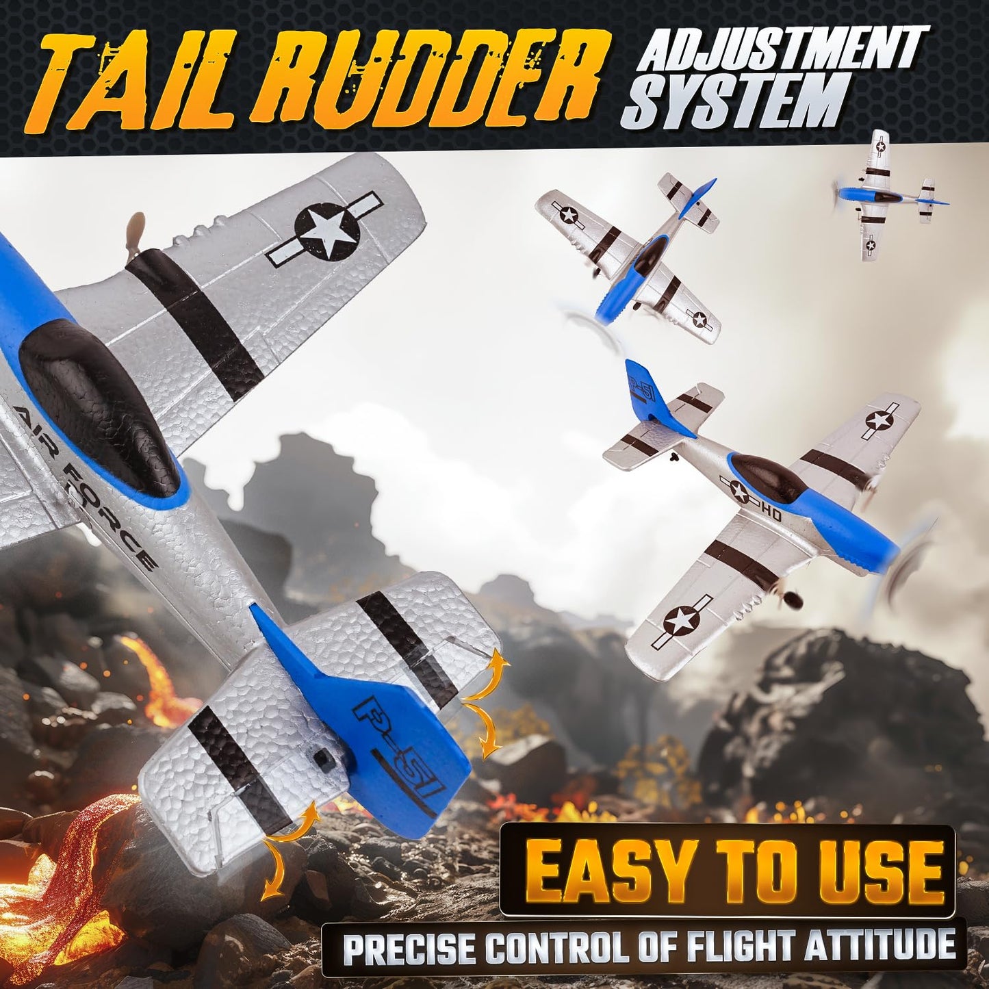 BEZGAR RC Plane, Drones for Kids, 6-axis Gyro Remote Control Airplane, RC Helicopter, Easy Control for Beginners Toys