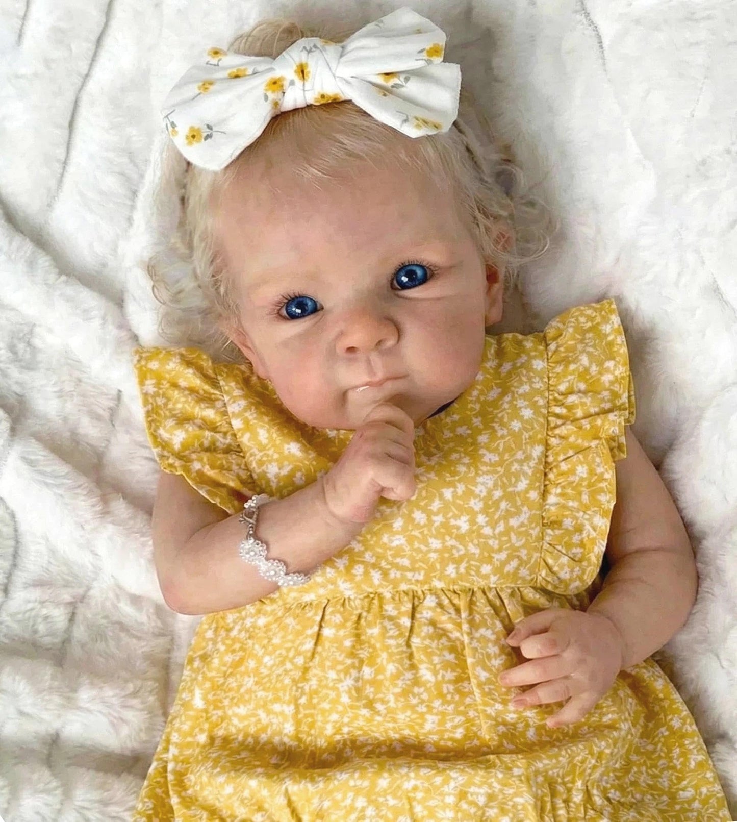 Zero Pam Full Silicone Baby Doll-18 in Reborn Baby Dolls Silicone Full Body, Realistic Babys Doll, Posable Anatomically Correct Girl, Real Life Reborn Dolls for Girls with Blonde Hair