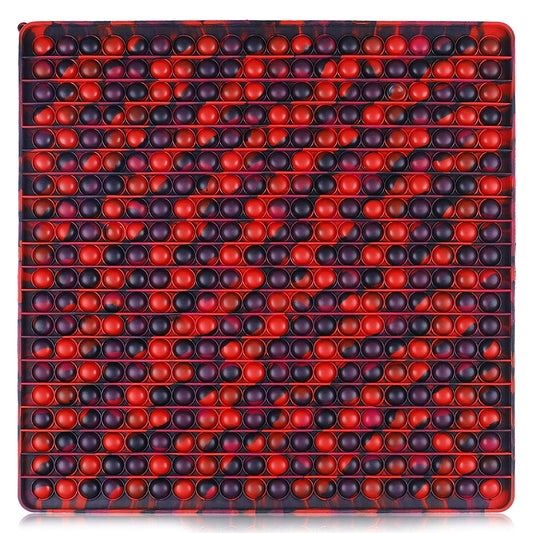 UimoKi 400 Bubbles Giant Fidget Toys for Kids Teens Adults, Big Jumbo 16 inch Red Square Sensory Toy for Kids 3-5 4-8 5-7 Boys Girls Birthday Gifts Party Favors Classroom Prizes
