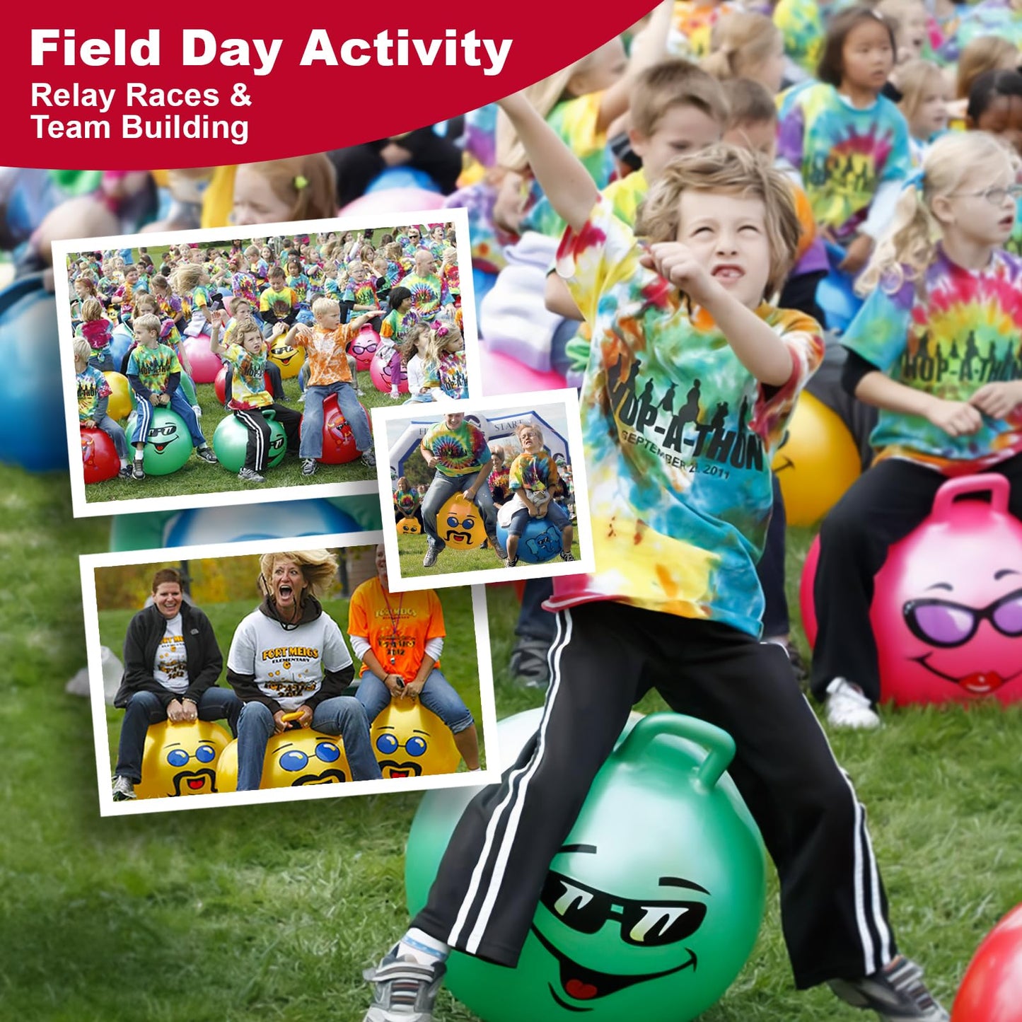 WALIKI Hopper Ball for Teens Ages 10-15 | Hippity Hop | Jumping Hopping Ball | Relay Races | 22”