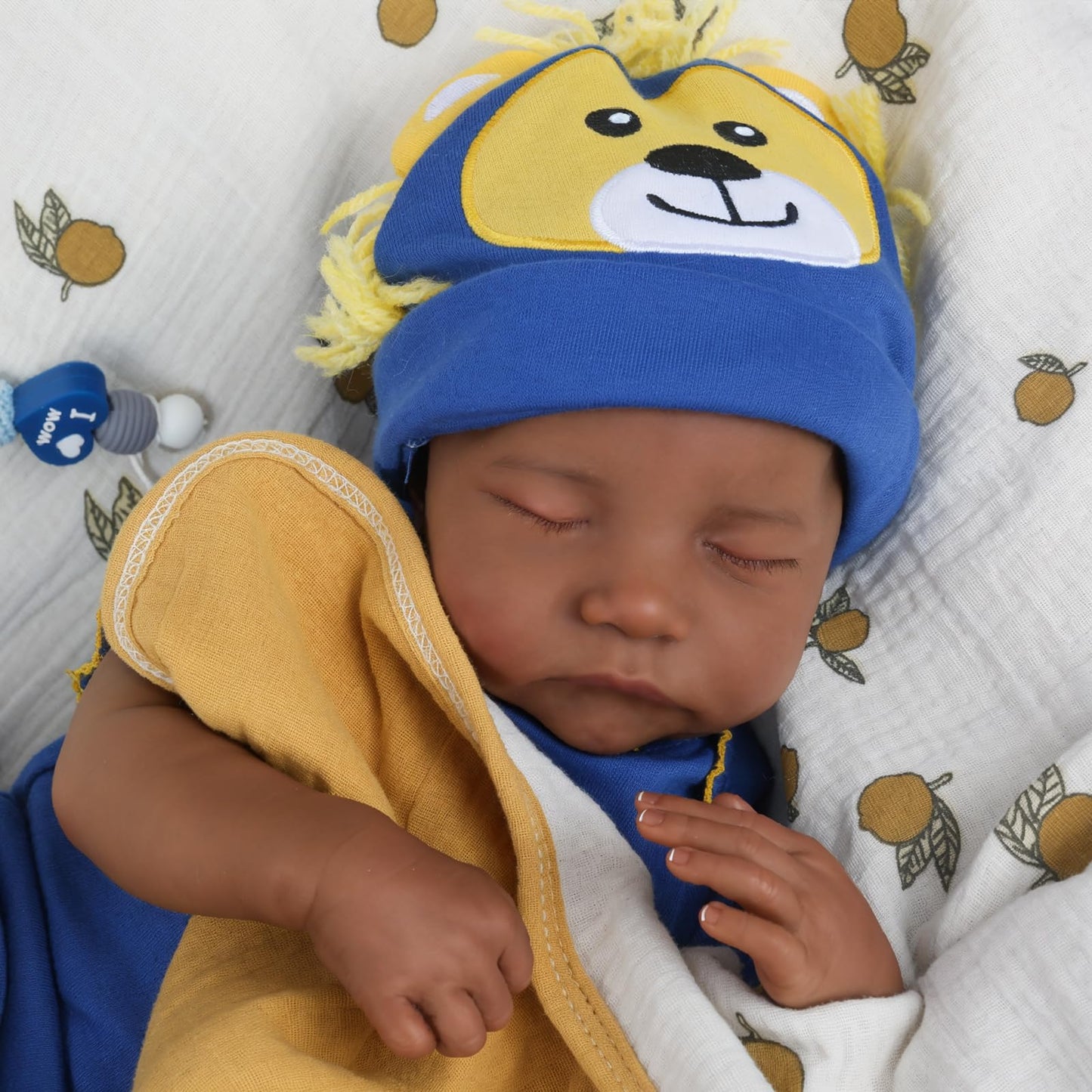 CHAREX Realistic Reborn Baby Dolls Black - 18 inch Newborn Baby African American, Soft Body Real Life Sleeping Baby Doll with Accessories Gift Set for Girls Boy Age 3+