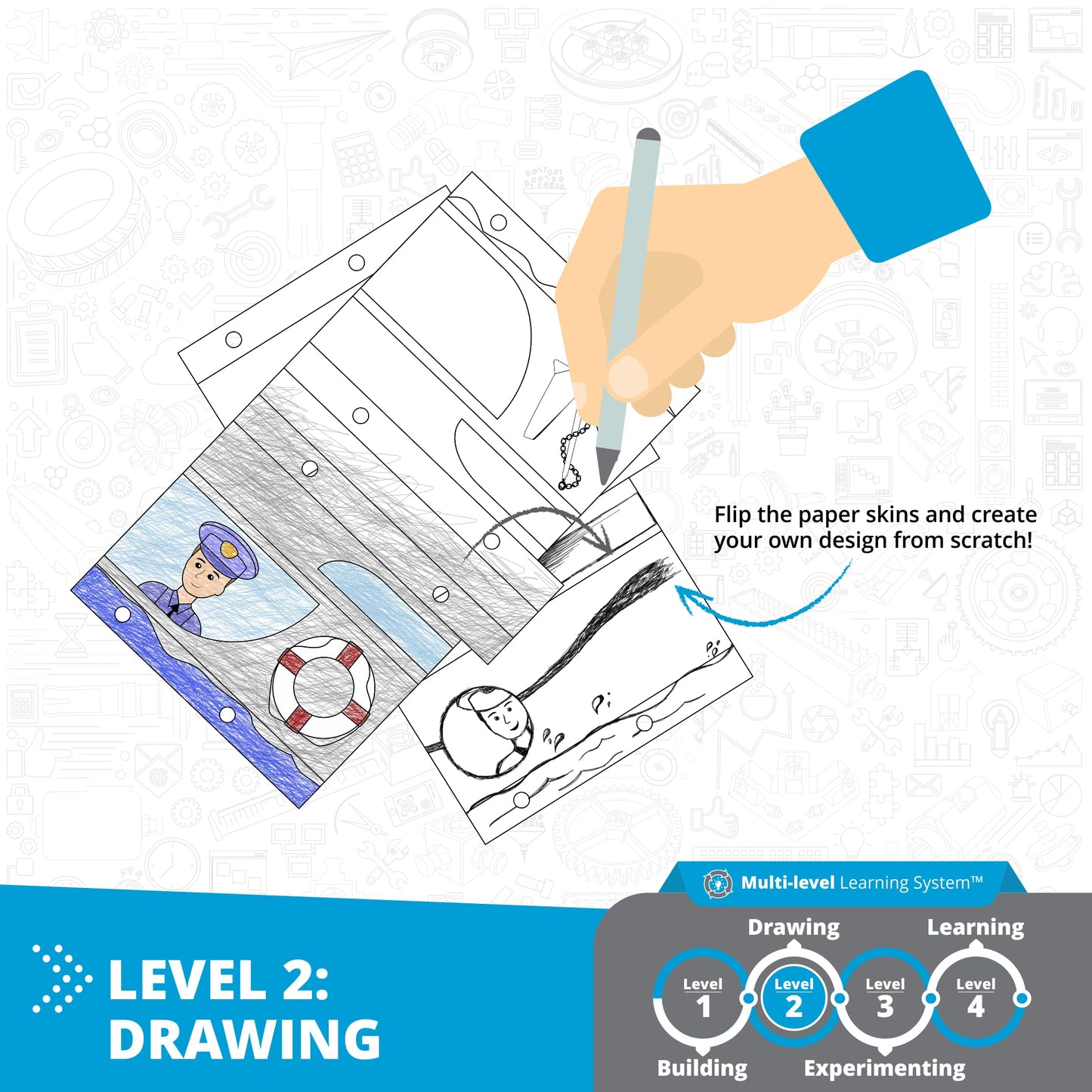 Engino STEAM Labs, How Buoyancy Works, STEAM Toys for Ages 8+, Construction Kit, STEM Project for Girls & Boys, Learning & Education Toys, Experiment & Art Activities (4 Models)
